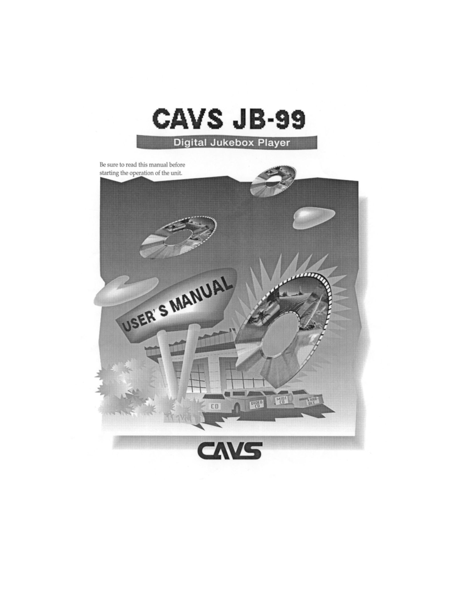 CAVS JB-99 MP3 Player User Manual