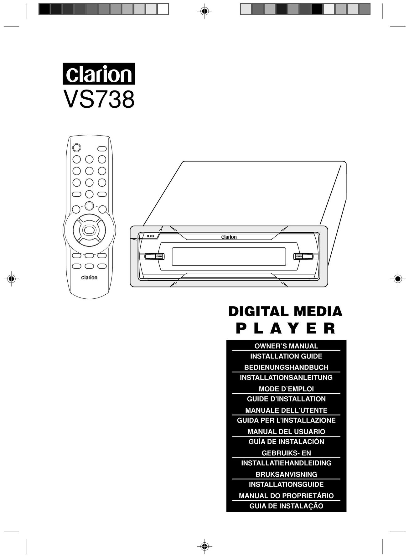 Clarion VS738 MP3 Player User Manual