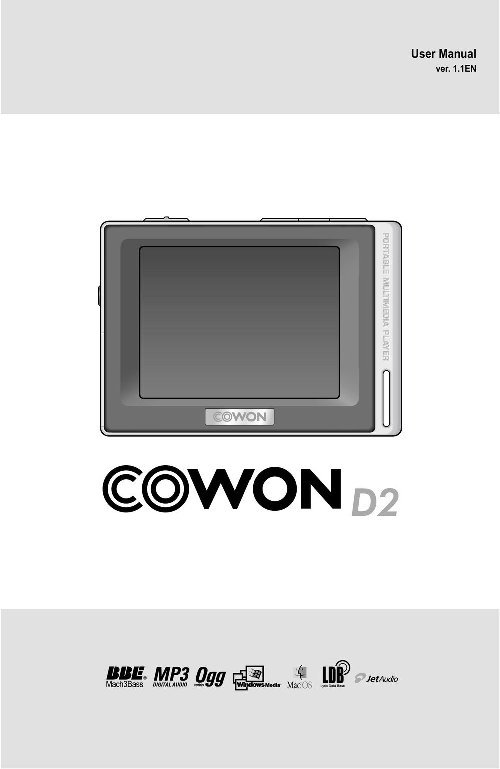 Cowon Systems COWON D2 MP3 Player User Manual