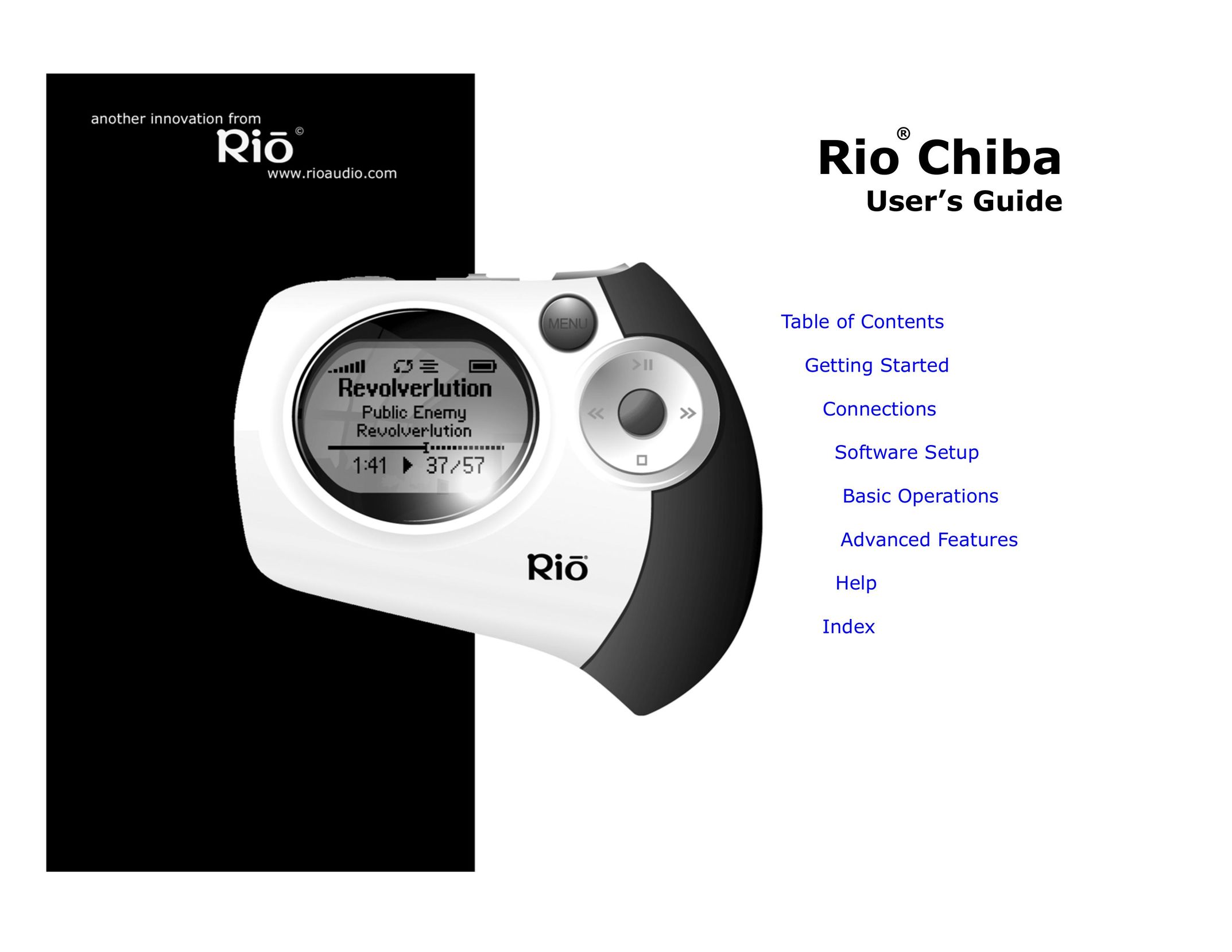 Digital Networks North America Rio Chiba MP3 Player User Manual