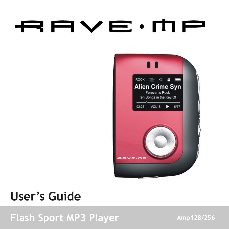 Digital Voice Systems Amp128 MP3 Player User Manual