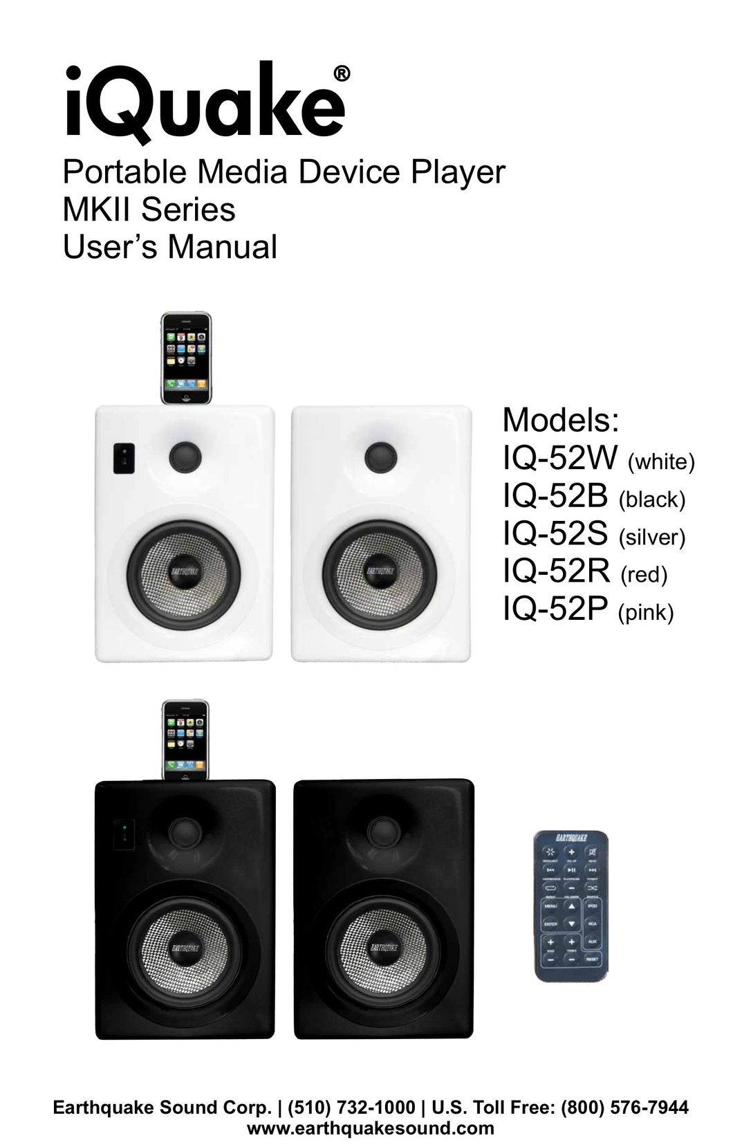 Earthquake Sound IQ-52B MP3 Player User Manual