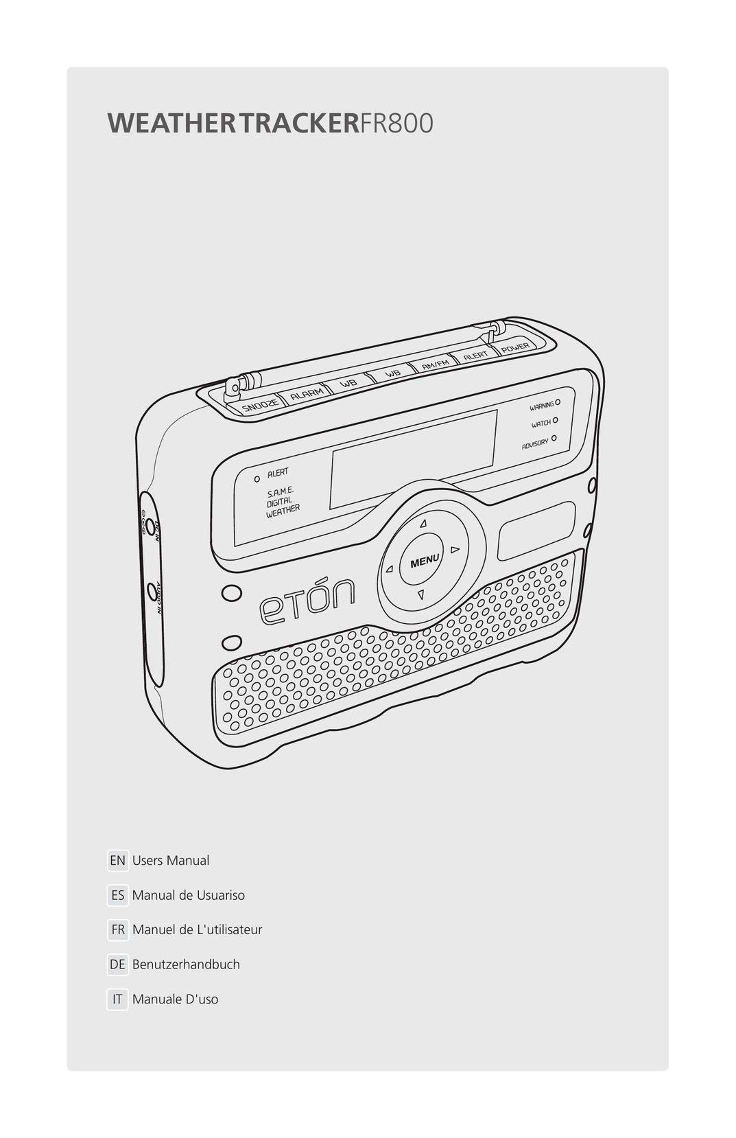 Eton FR800 MP3 Player User Manual
