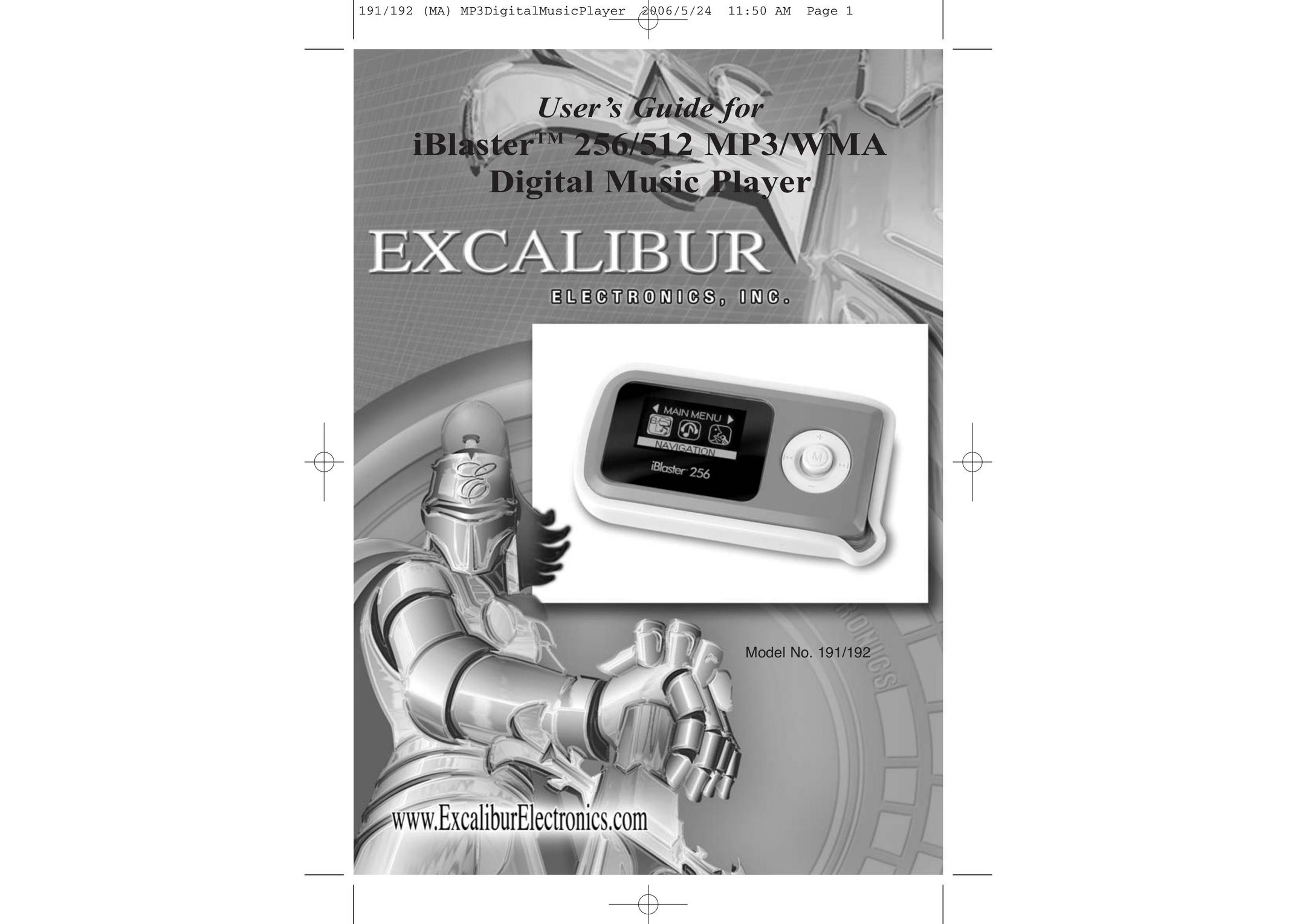 Excalibur electronic 256 MP3 Player User Manual