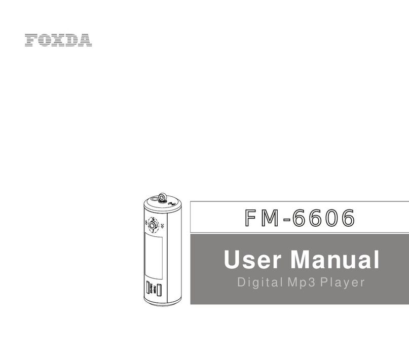 Foxda Tech FM-6606 MP3 Player User Manual