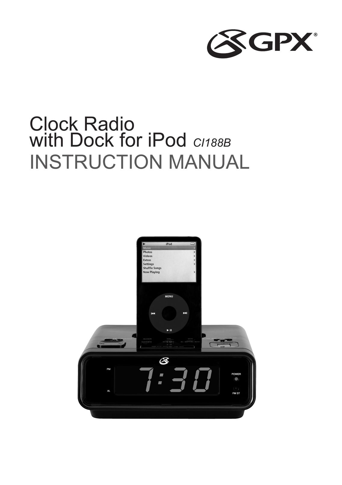 GPX CI188B MP3 Player User Manual