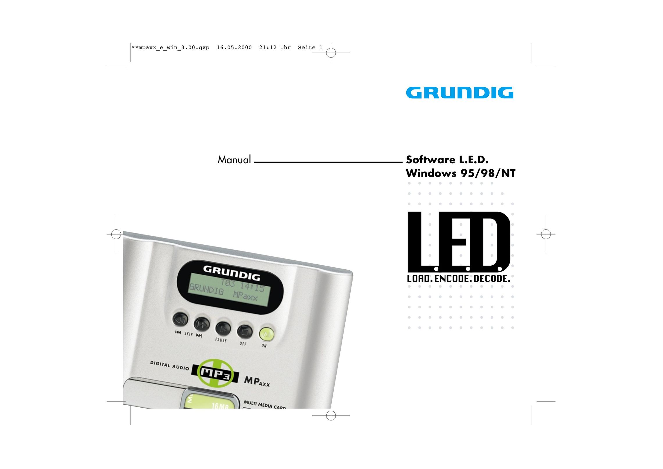 Grundig LED MP3 Player User Manual
