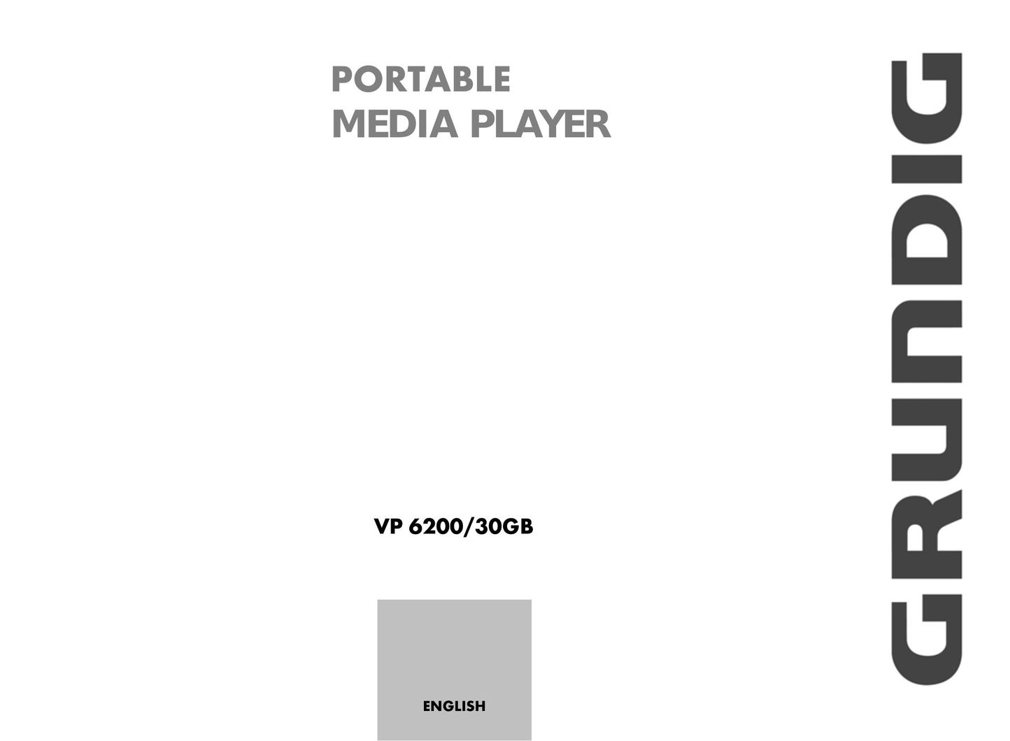 Grundig VP 6200 MP3 Player User Manual