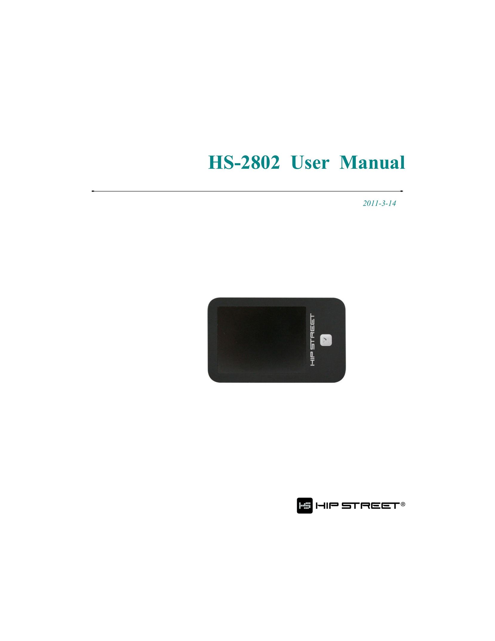 Hip Street HS-2802 MP3 Player User Manual