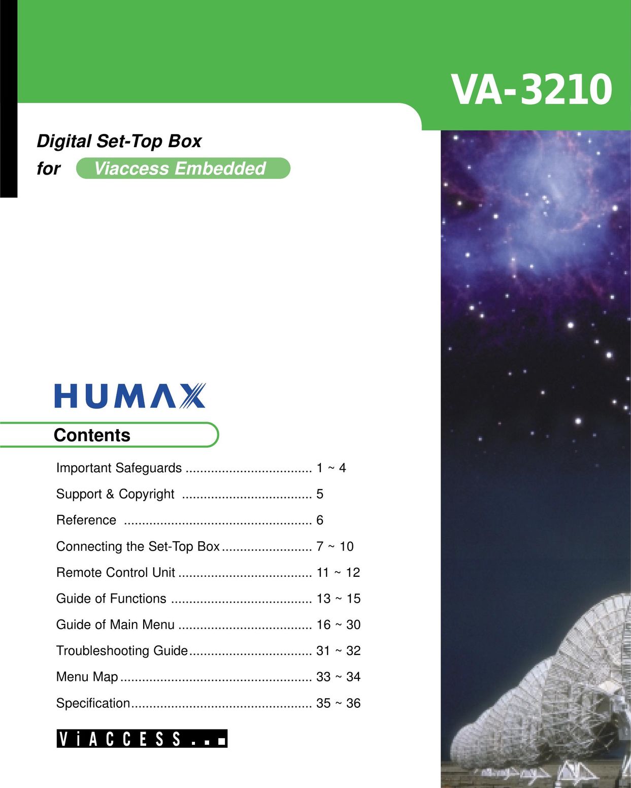 Humax VA-3210 MP3 Player User Manual