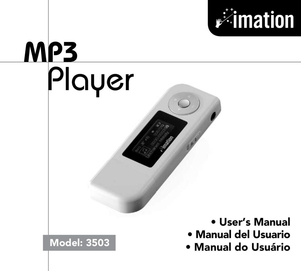 Imation 3503 MP3 Player User Manual
