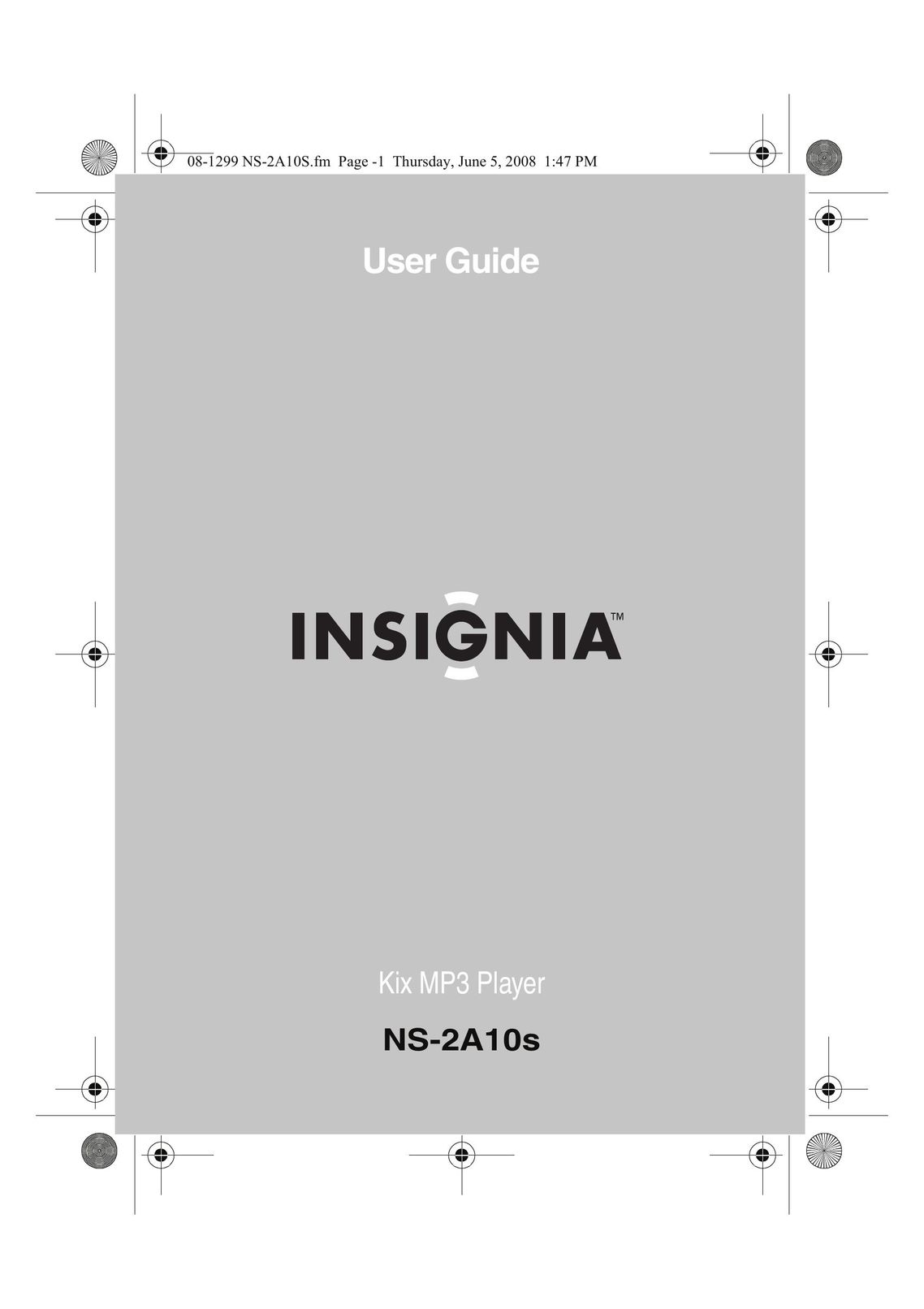 Insignia NS-2A10S MP3 Player User Manual