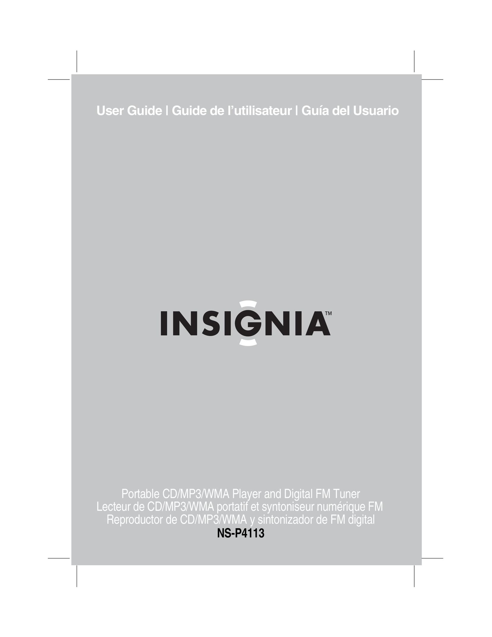 Insignia NS-P4113 MP3 Player User Manual