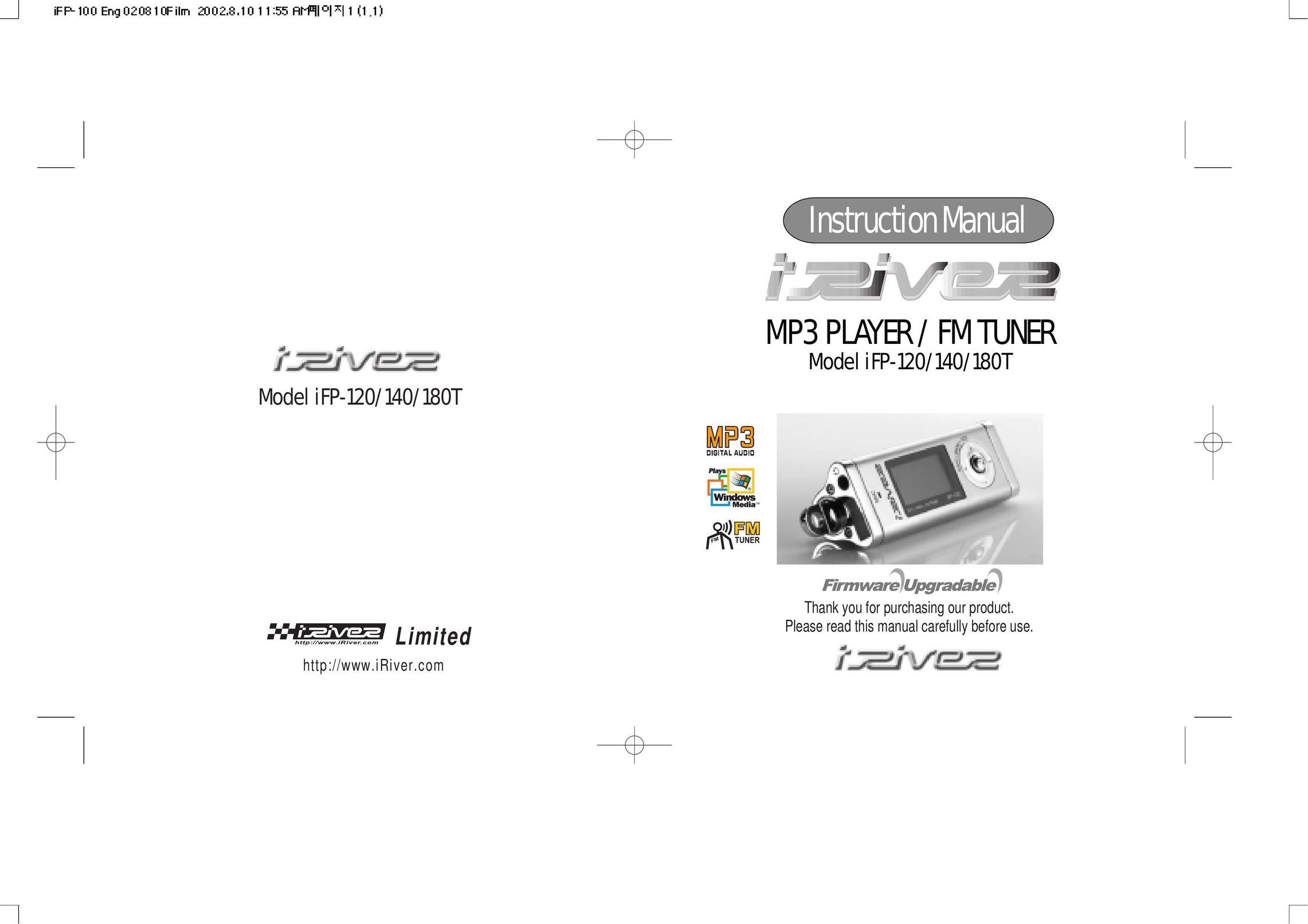 IRiver iFP-120 MP3 Player User Manual