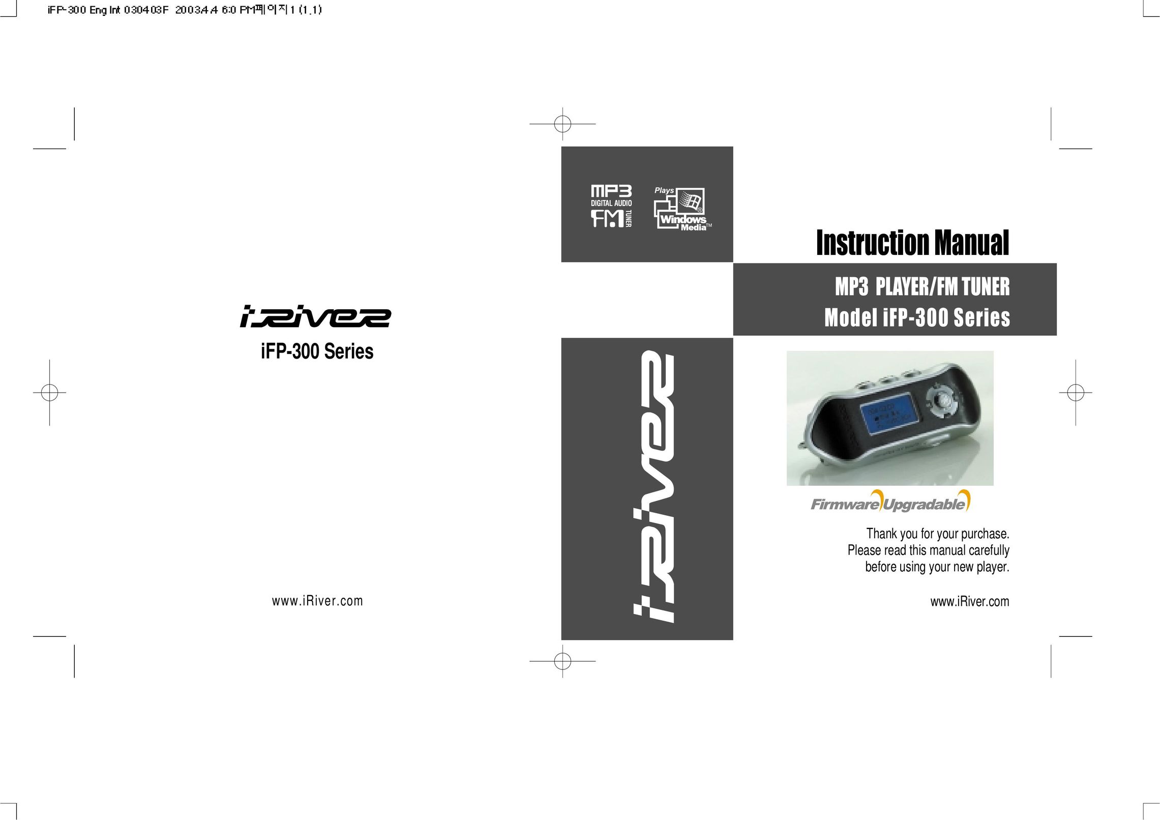IRiver iFP-300 Series MP3 Player User Manual