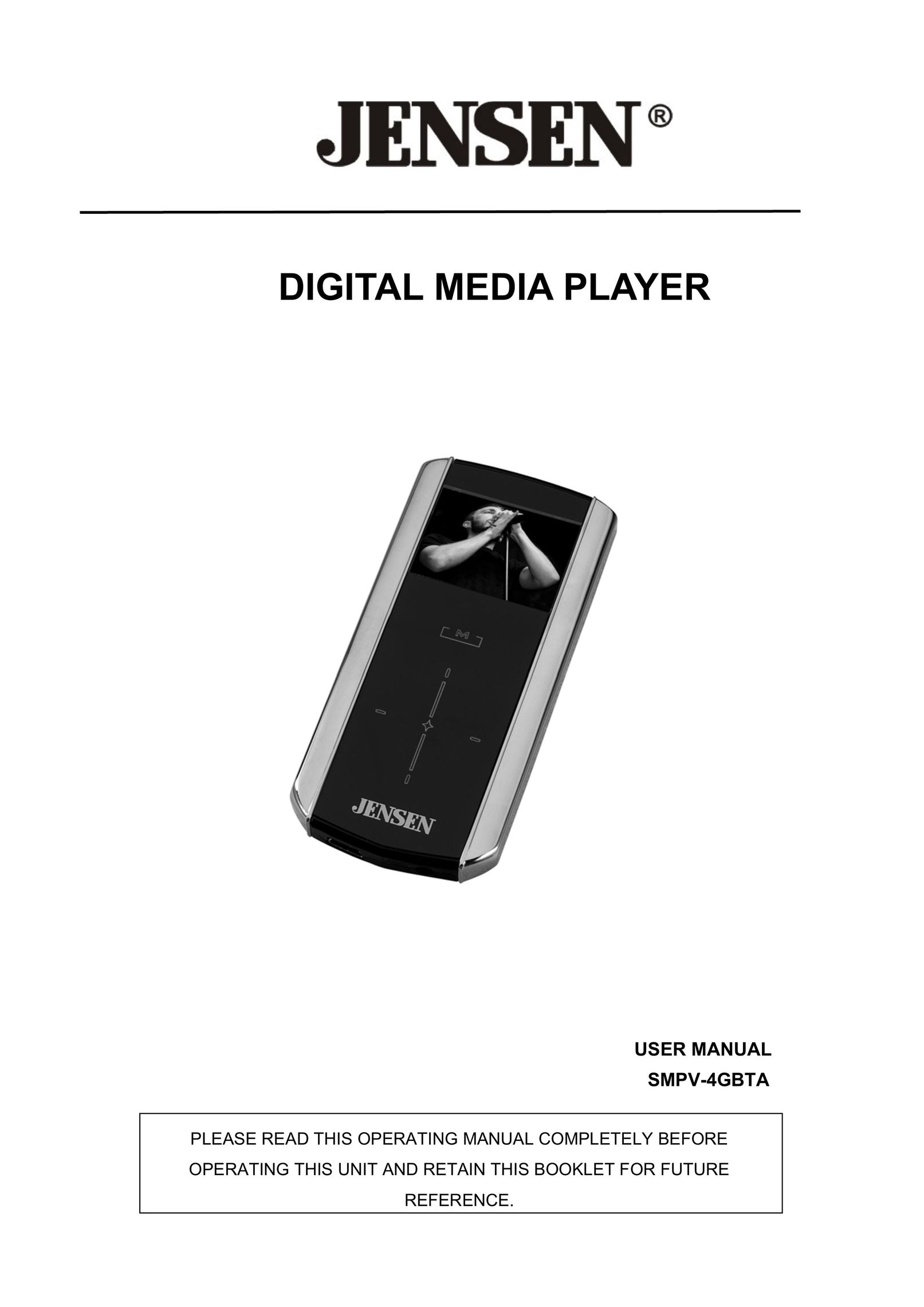 Jensen SMPV-4GBTA MP3 Player User Manual