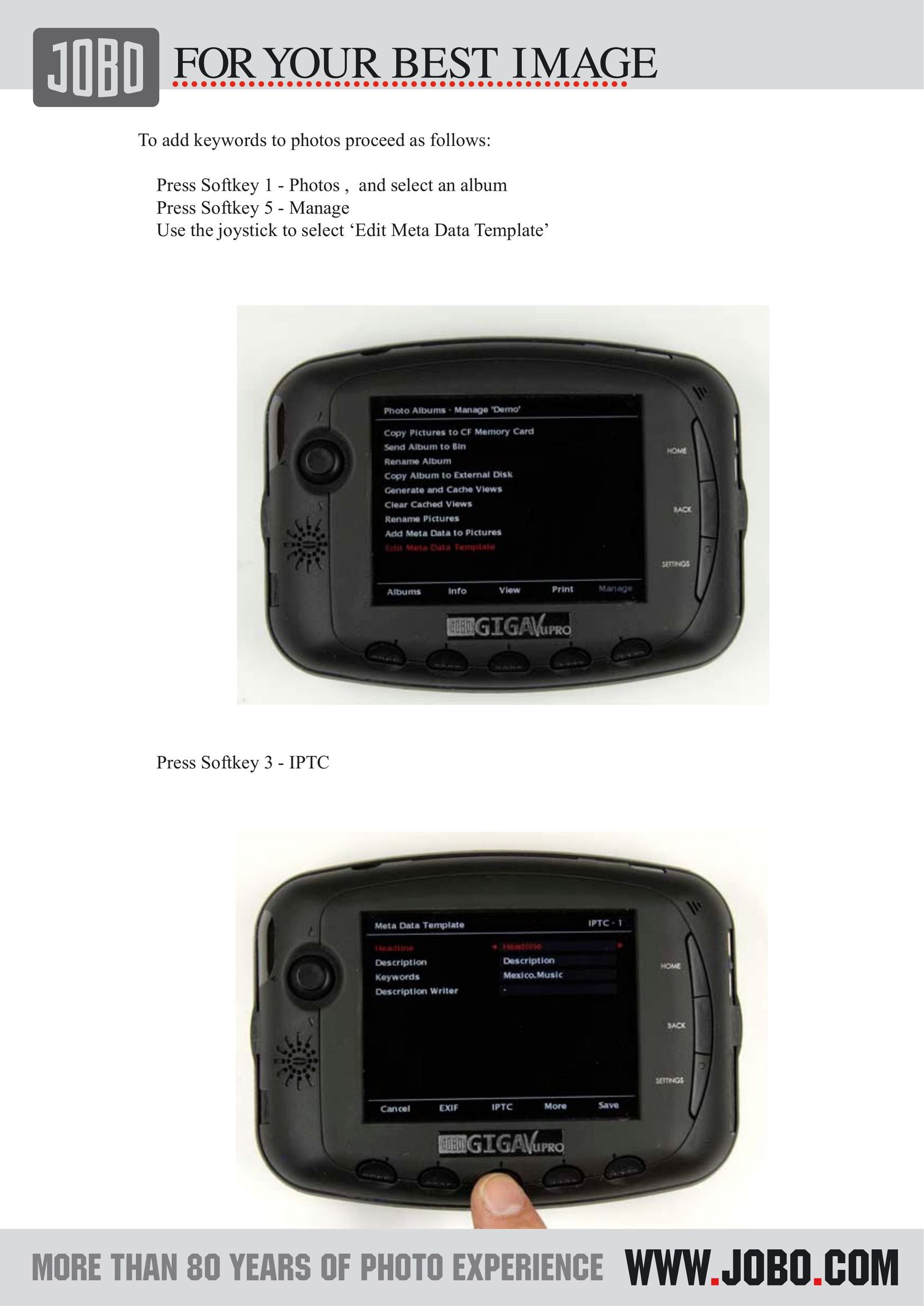 JOBO XMP MP3 Player User Manual
