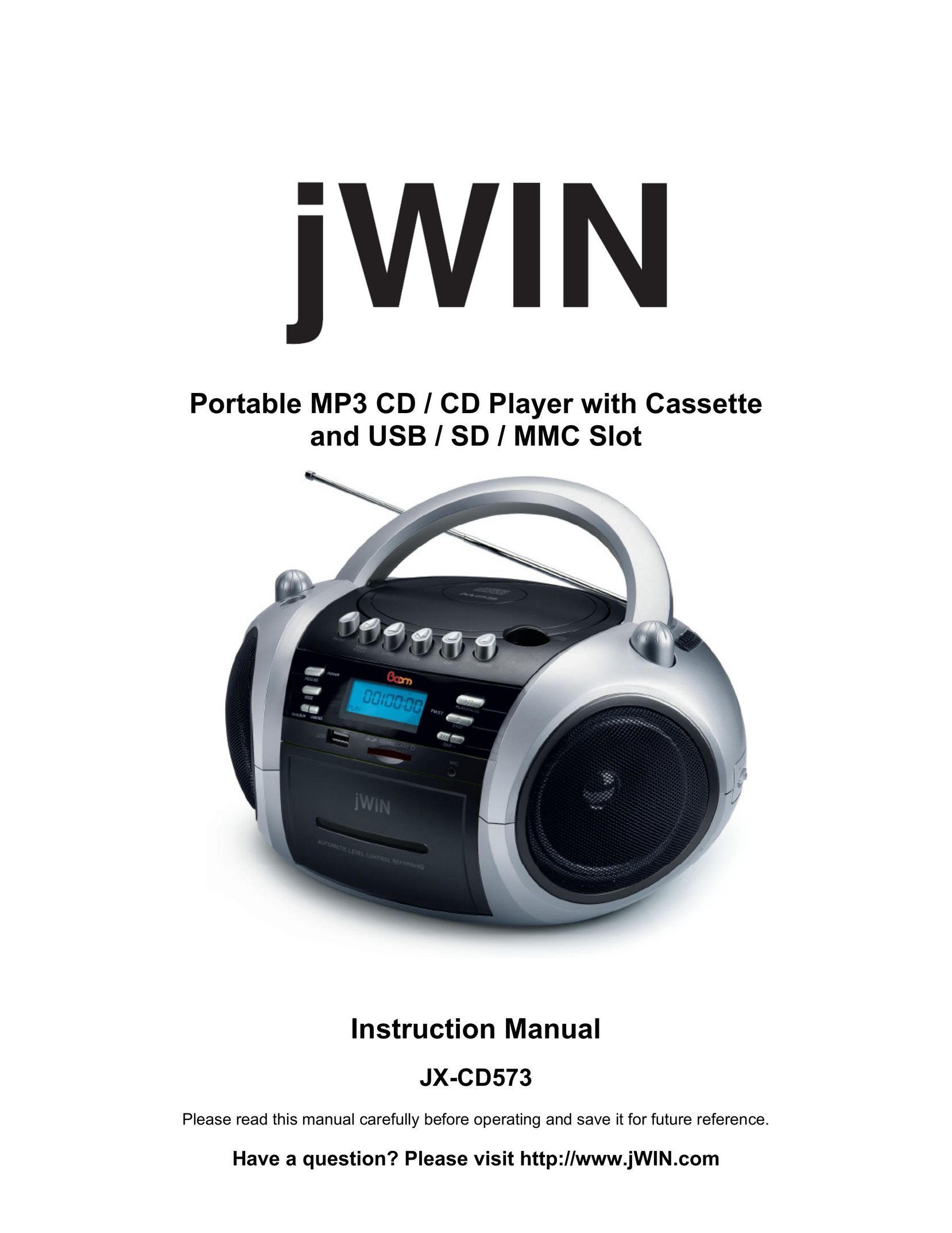Jwin JX-CD573 MP3 Player User Manual