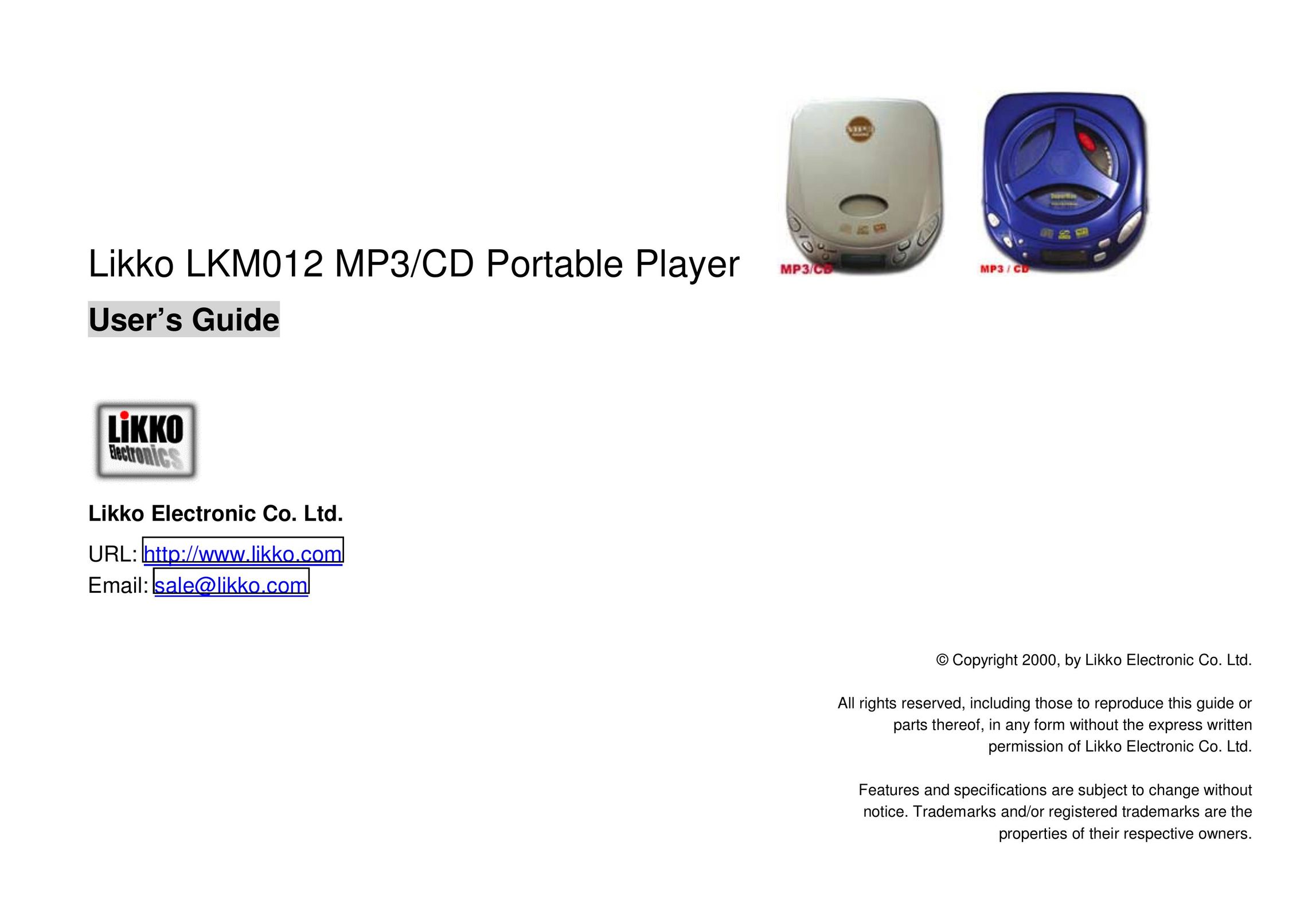 Likko LKM01 MP3 Player User Manual
