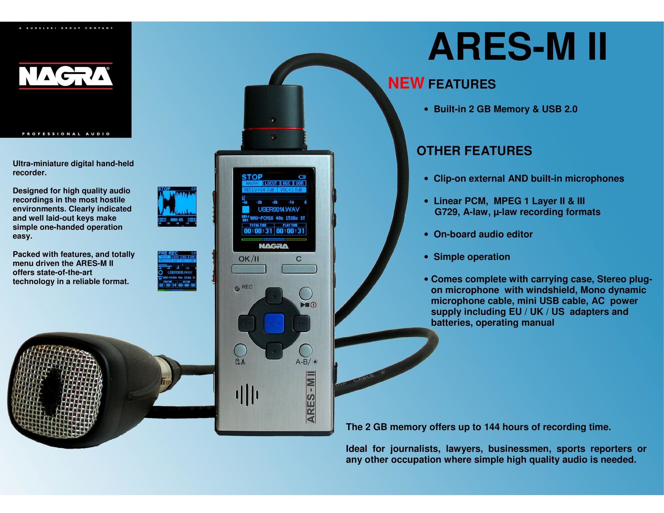 Nagra ARES-M II MP3 Player User Manual
