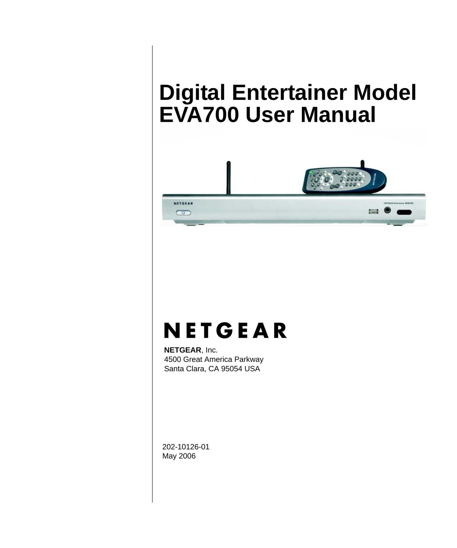 NETGEAR EVA700 MP3 Player User Manual