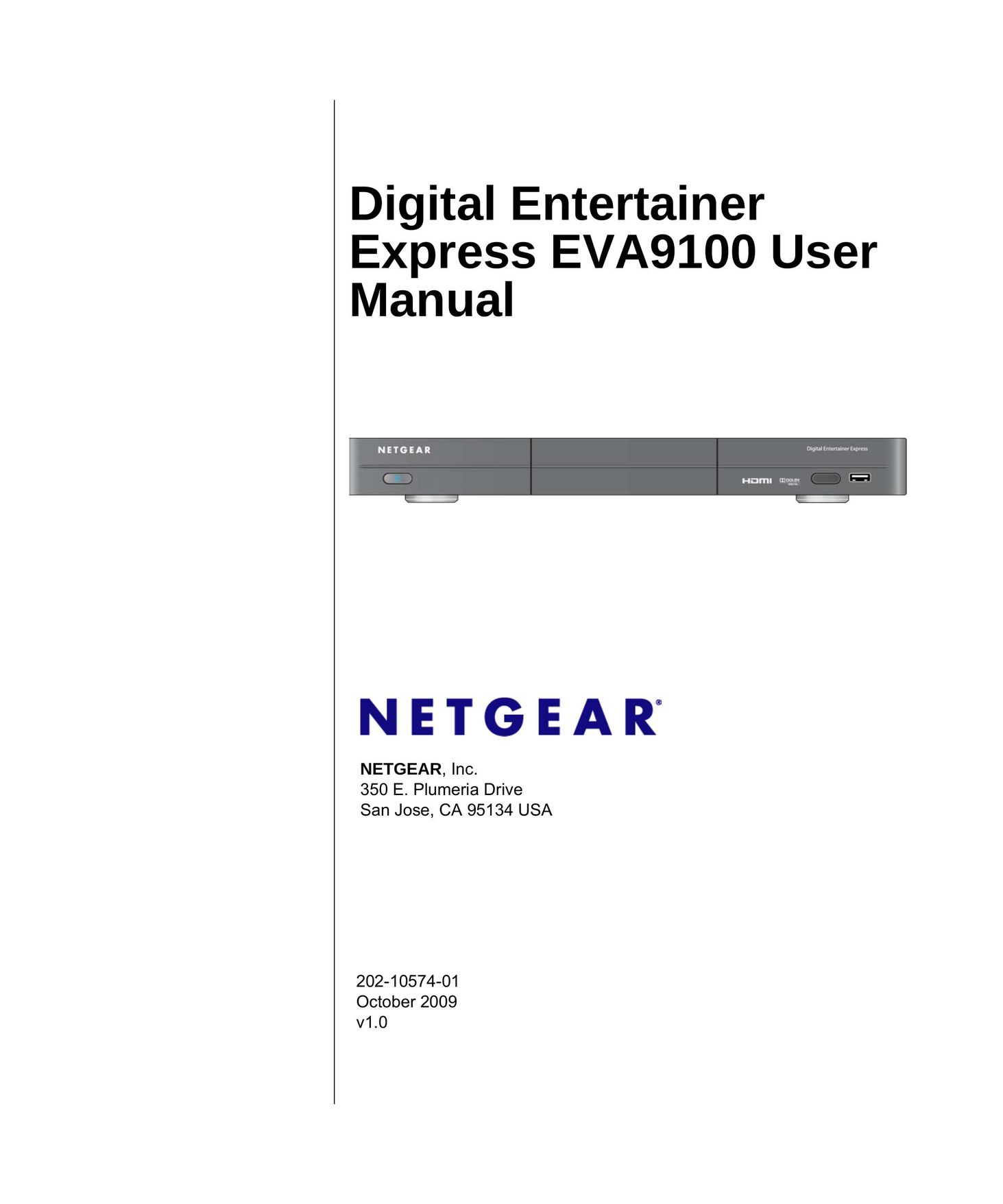 NETGEAR EVA9100 MP3 Player User Manual