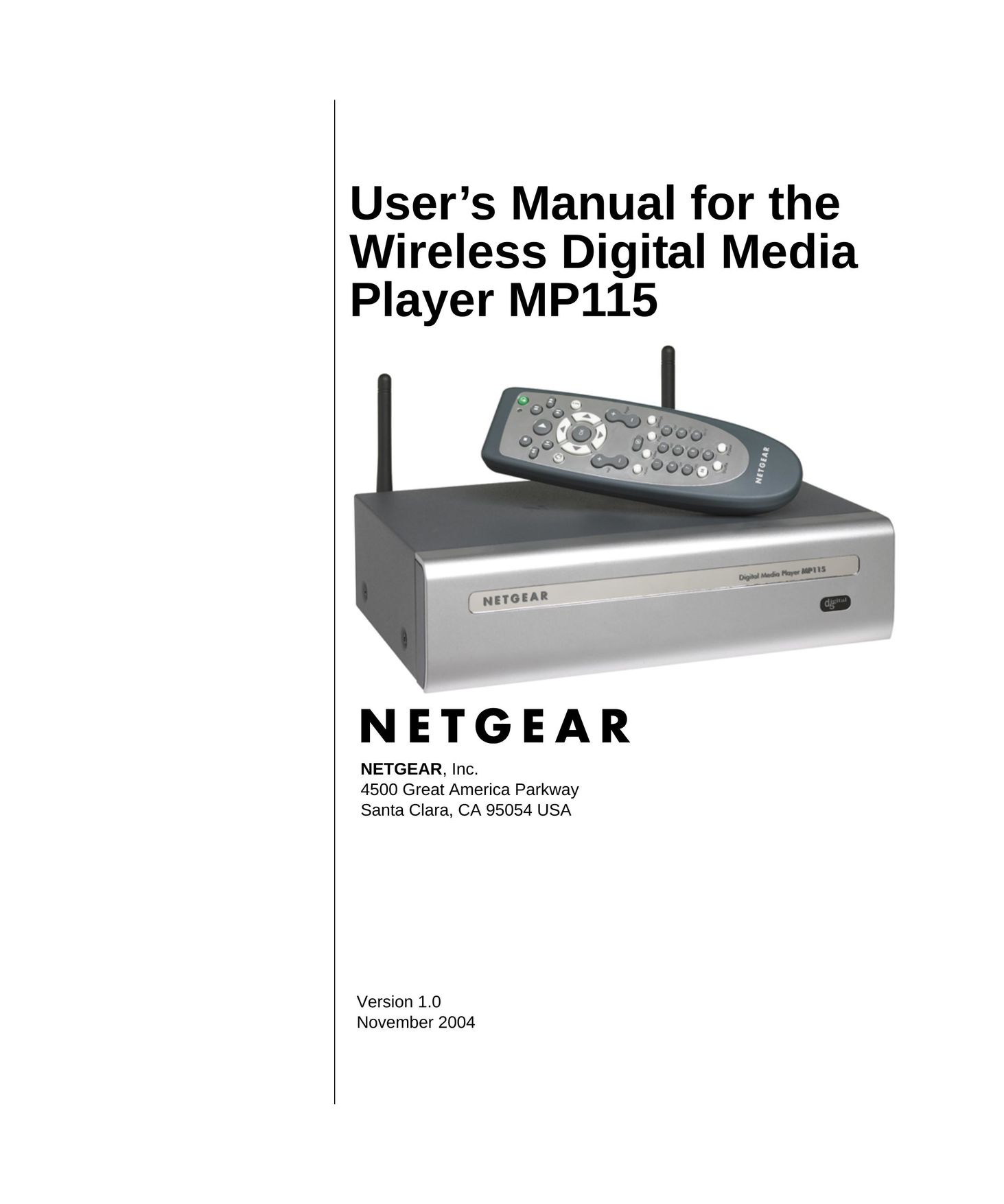 NETGEAR MP115NA MP3 Player User Manual