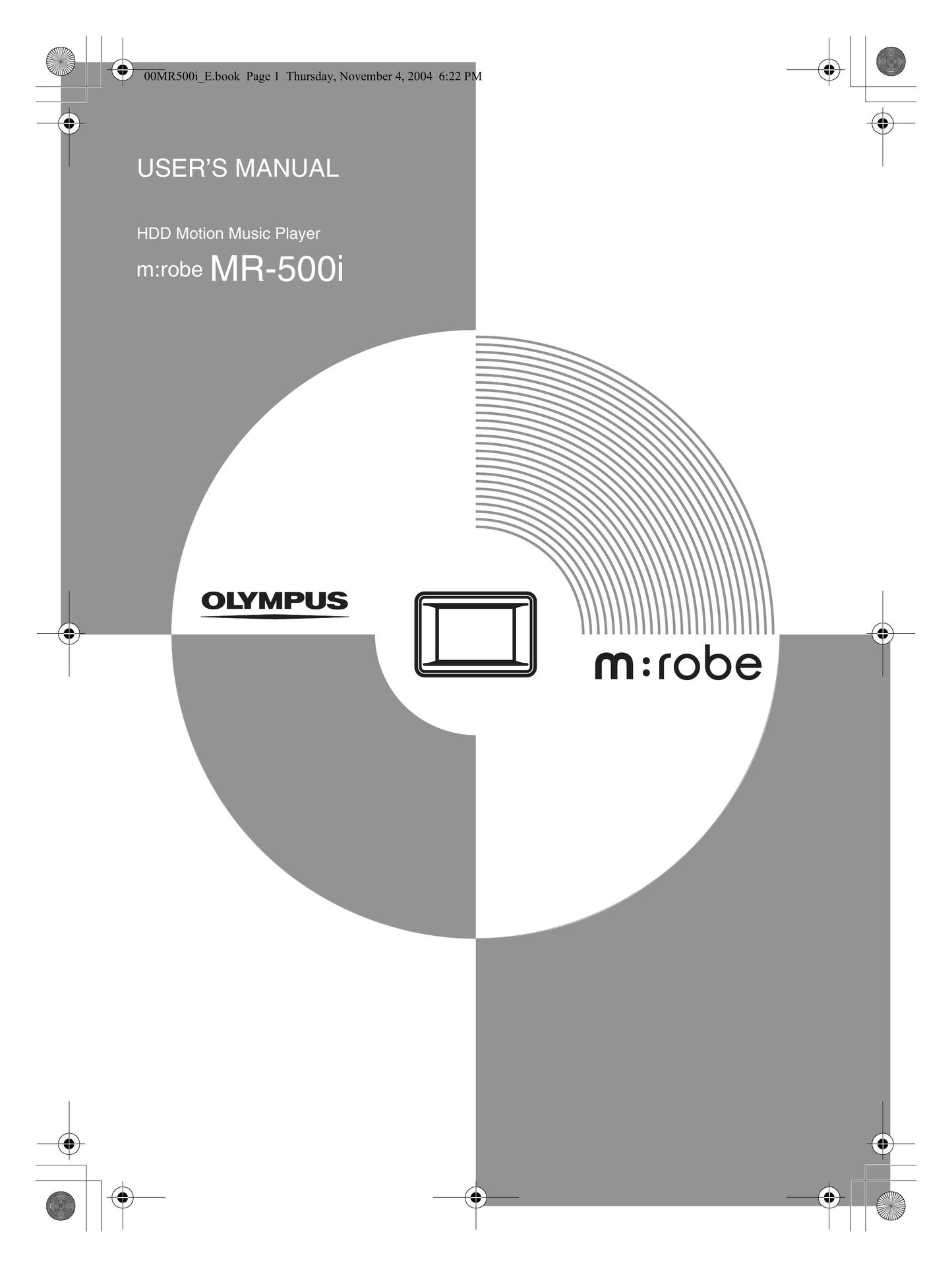 Olympus MR-500i MP3 Player User Manual
