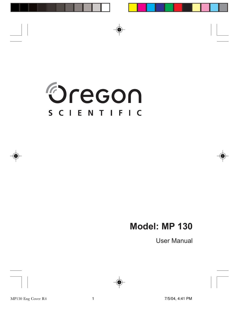 Oregon MP 130 MP3 Player User Manual