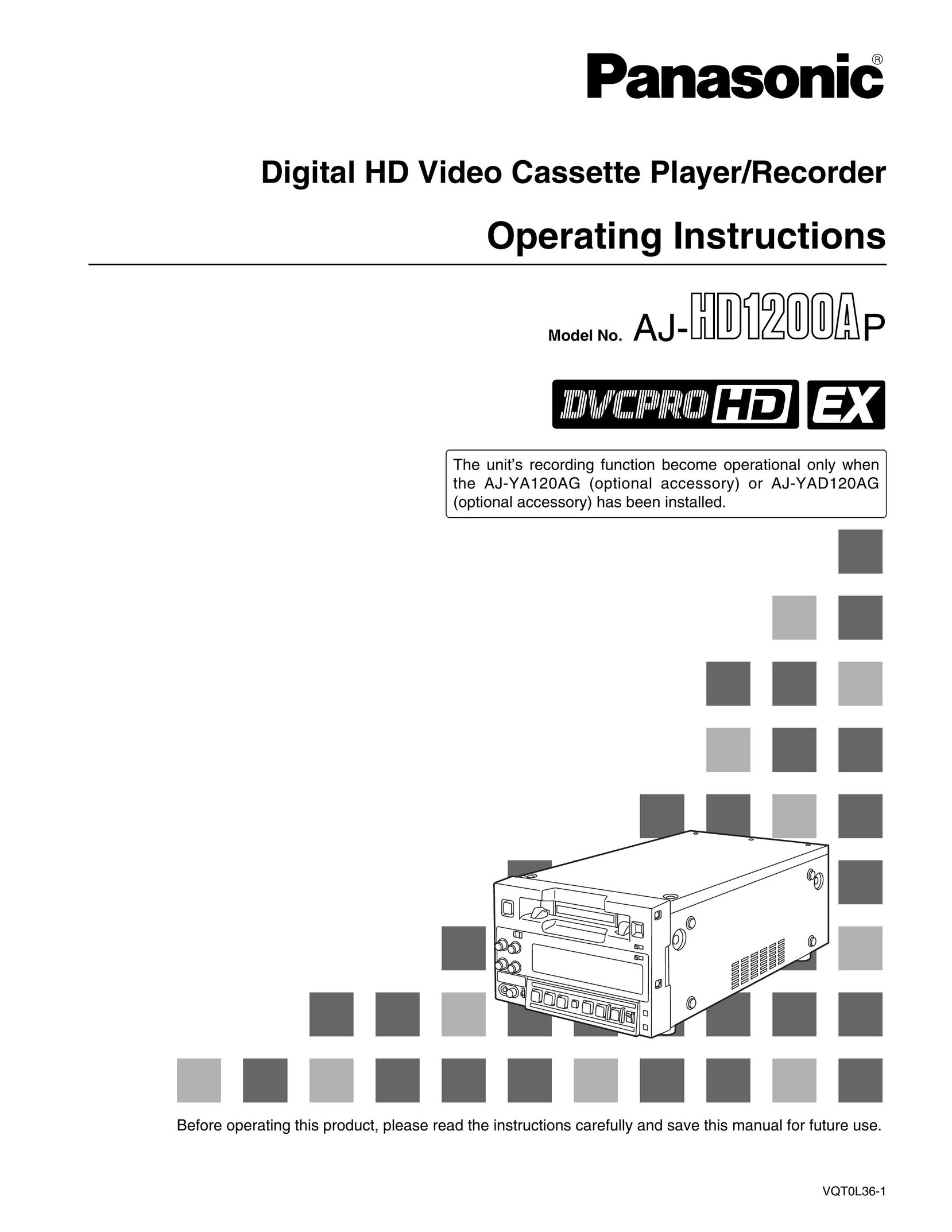 Panasonic AJ-HD1200A MP3 Player User Manual