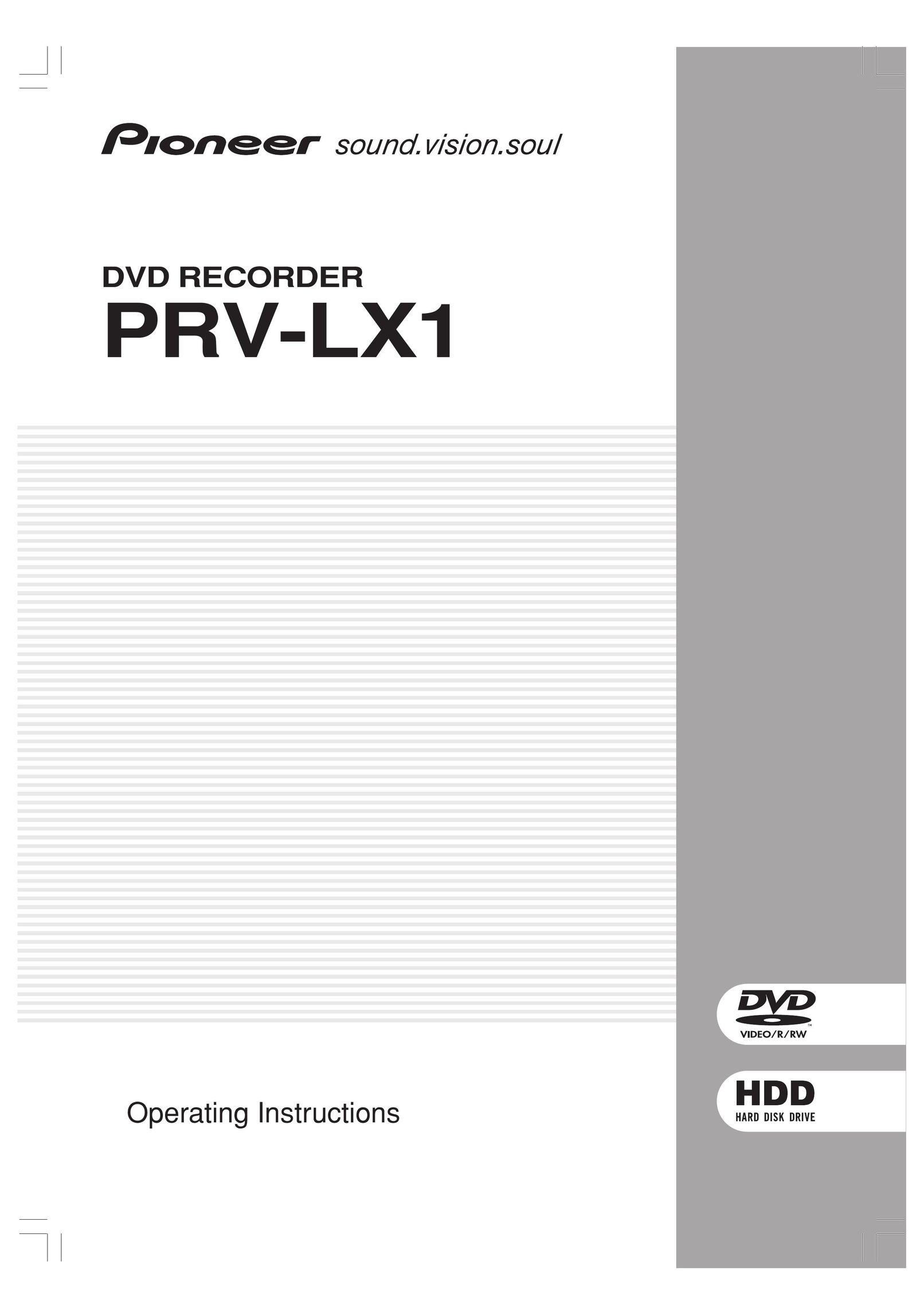 Pioneer LX1 MP3 Player User Manual