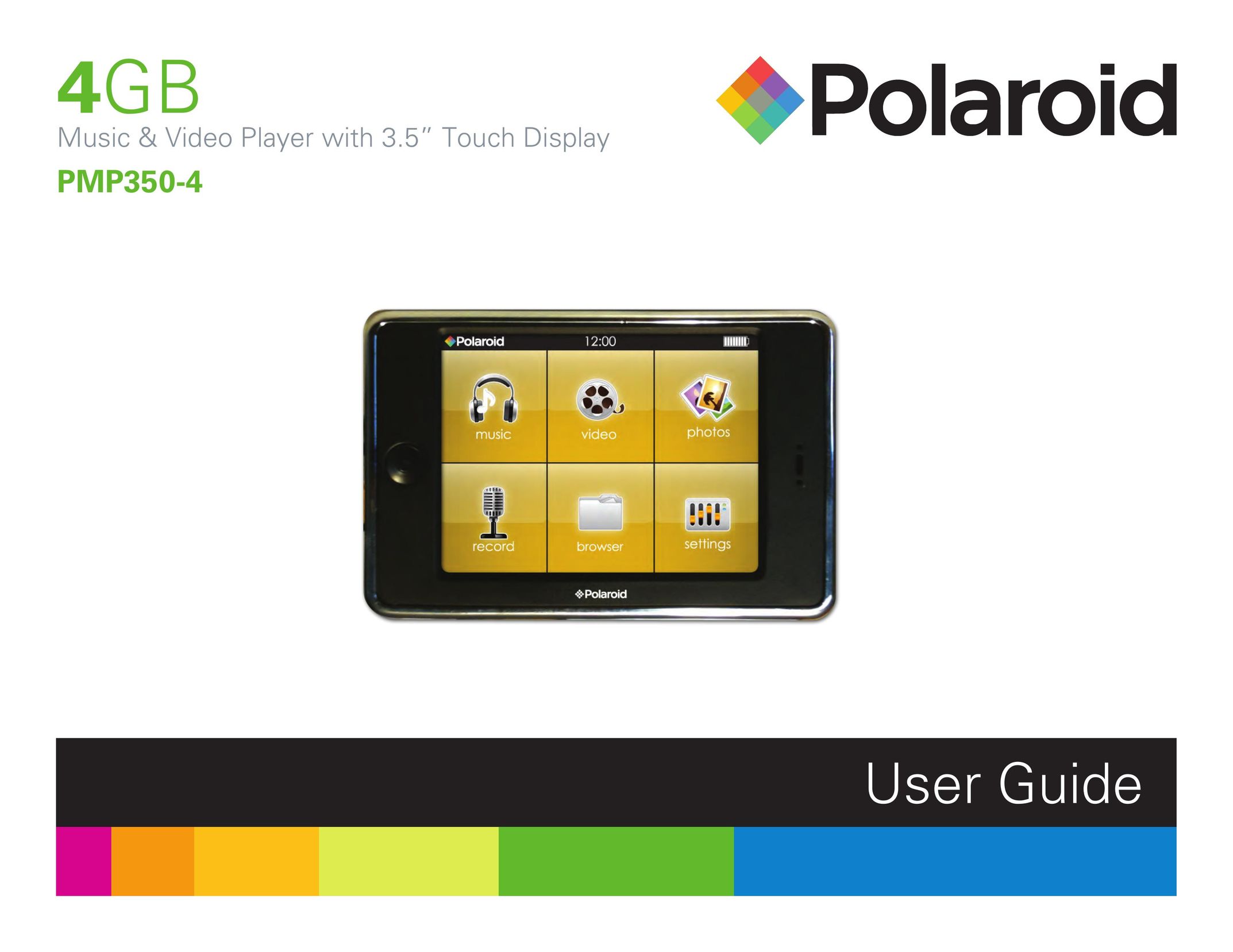 Polaroid PMP350-4 MP3 Player User Manual