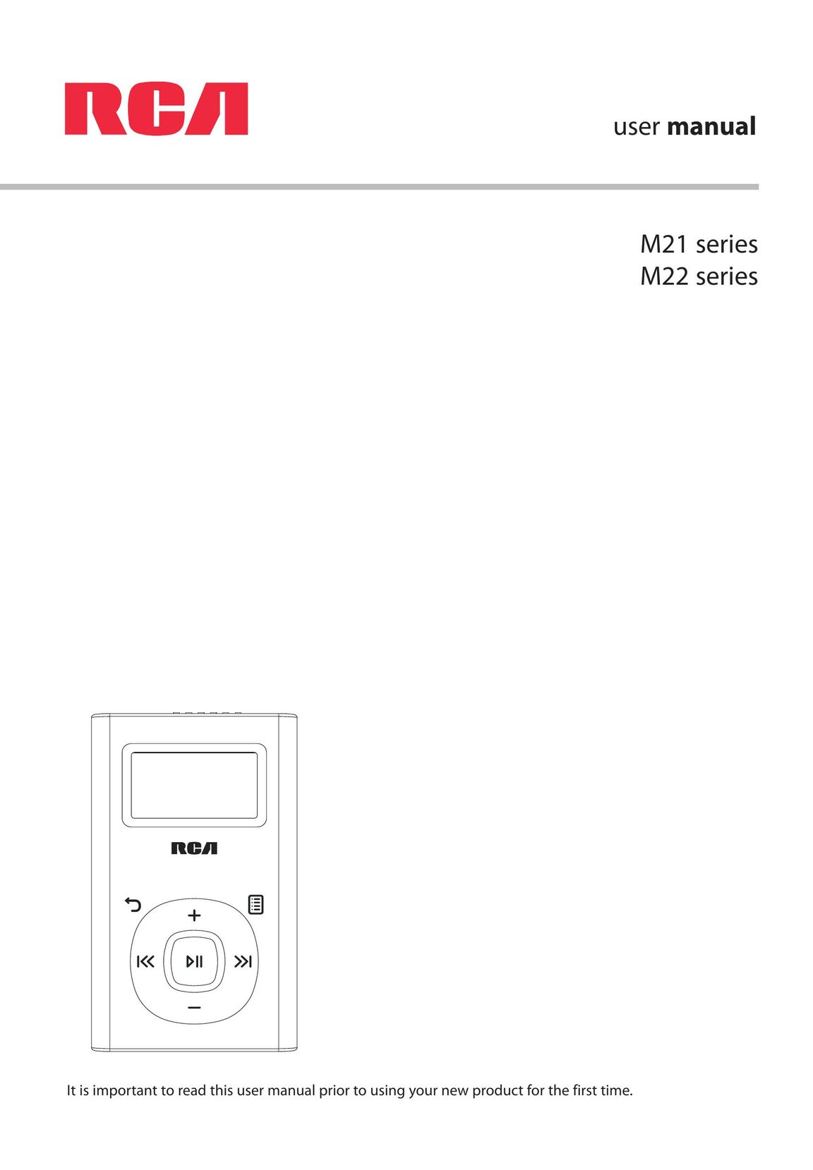 RCA M21 series MP3 Player User Manual