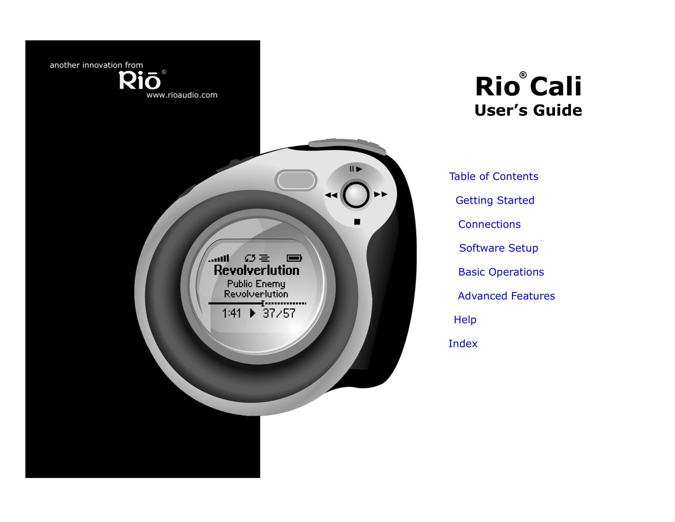 Rio Audio Cali MP3 Player User Manual