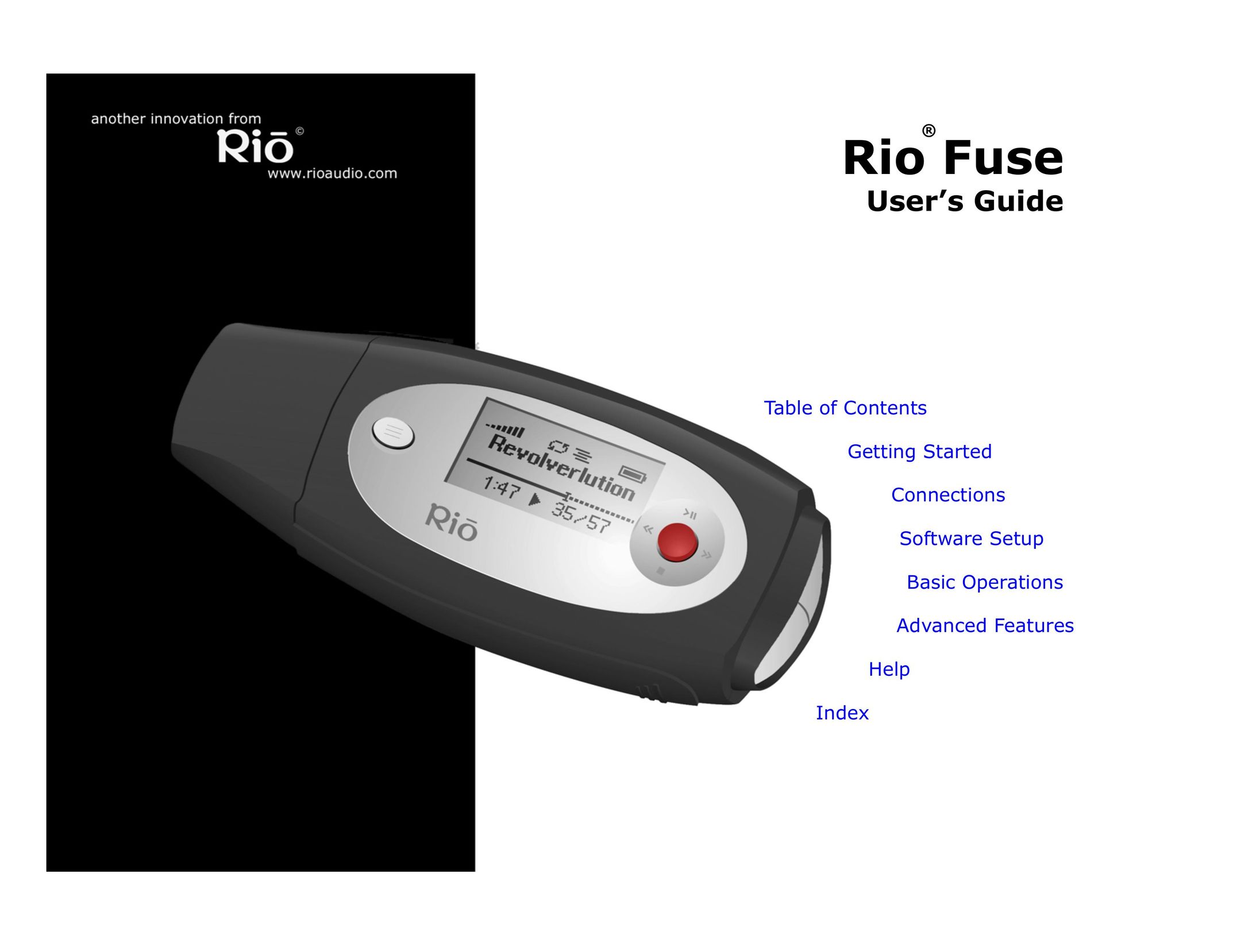 Rio Audio Rio Fuse MP3 Player User Manual