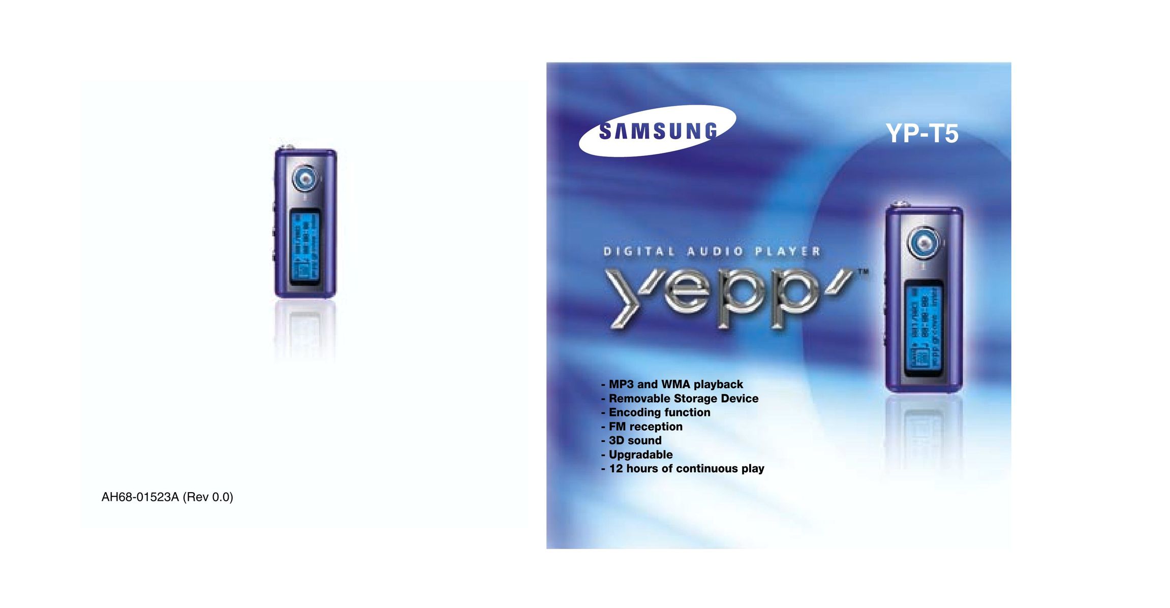 Samsung AH68-01523A MP3 Player User Manual