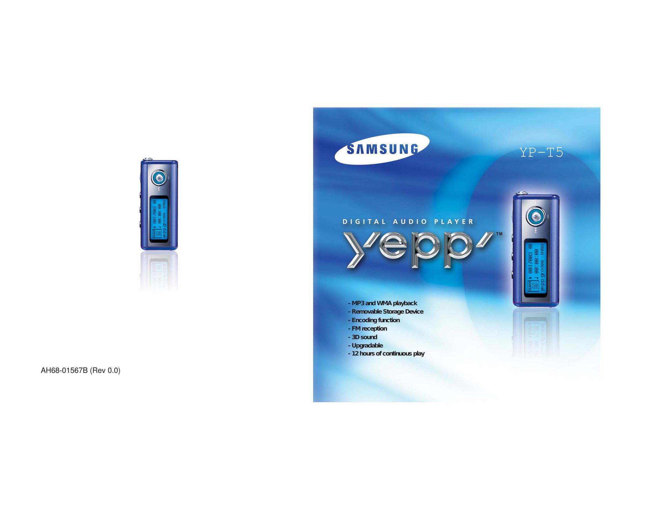 Samsung AH68-01567B MP3 Player User Manual