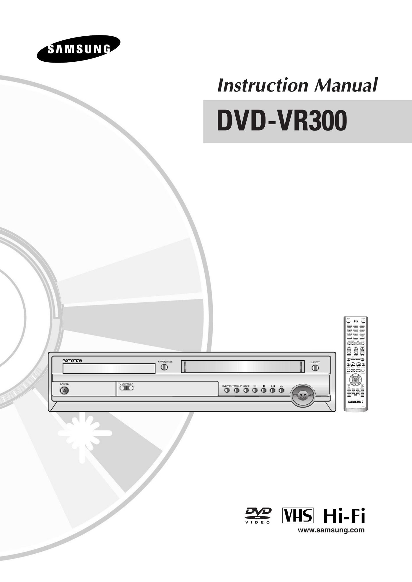 Samsung DVD-VR300 MP3 Player User Manual