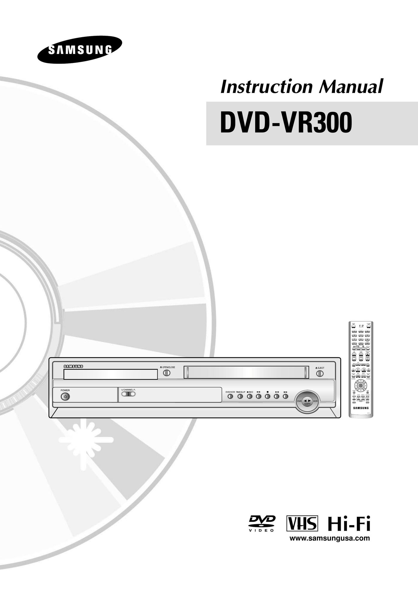 Samsung DVDVR300 MP3 Player User Manual