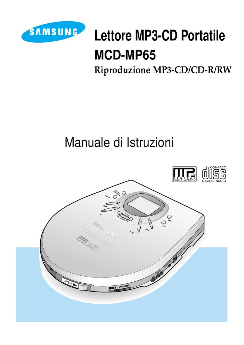 Samsung MCD-MP65 MP3 Player User Manual