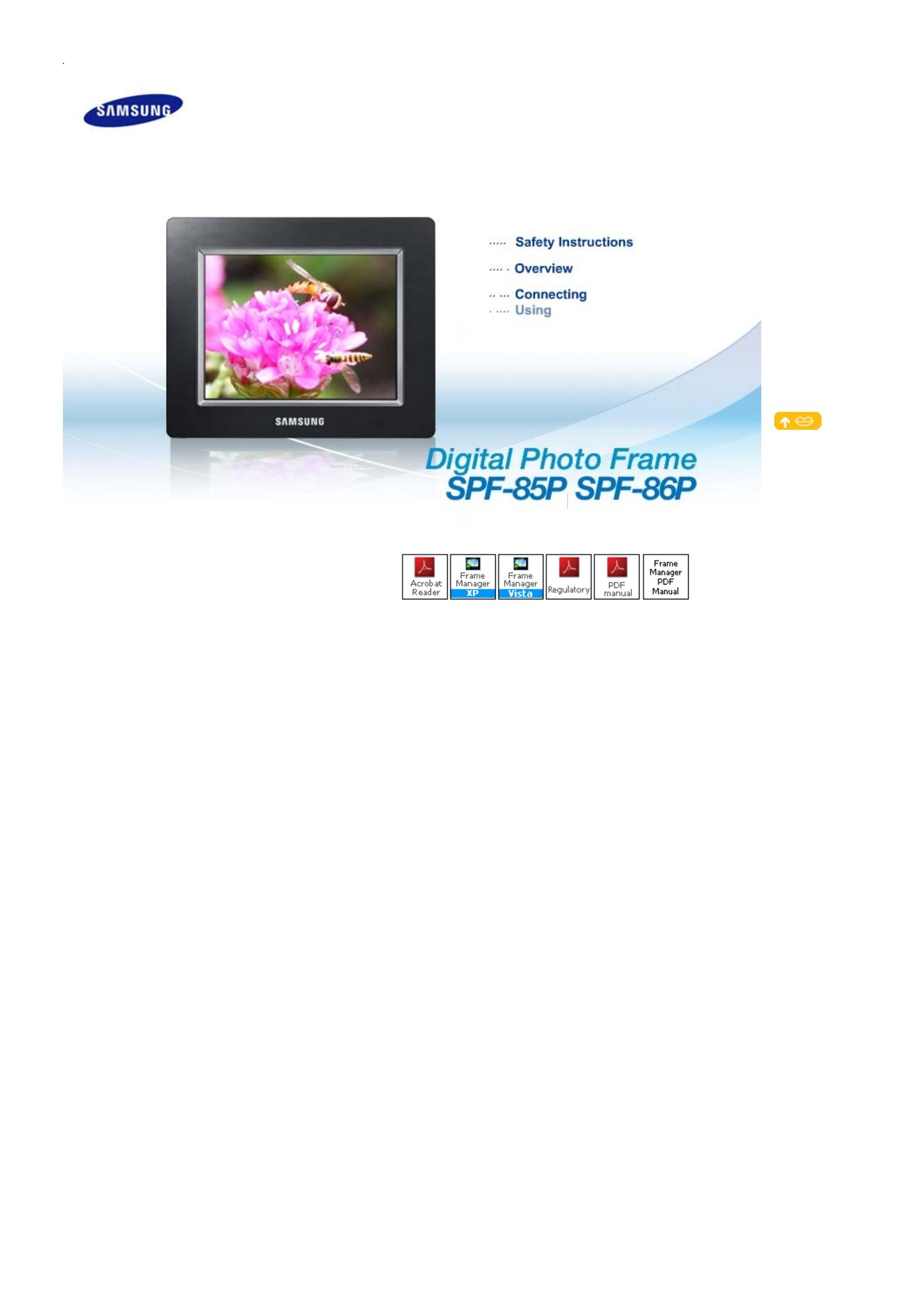 Samsung SPF-85P MP3 Player User Manual