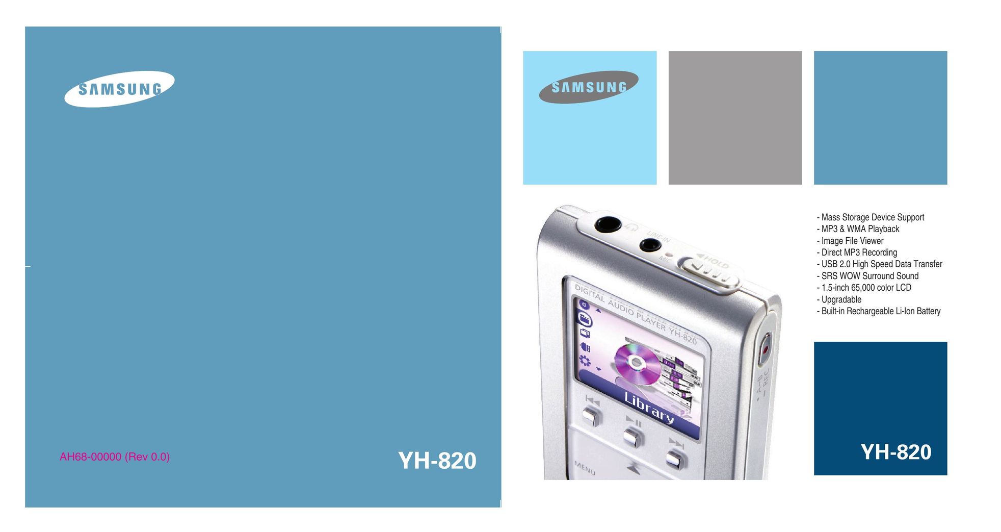 Samsung YH-820 MP3 Player User Manual