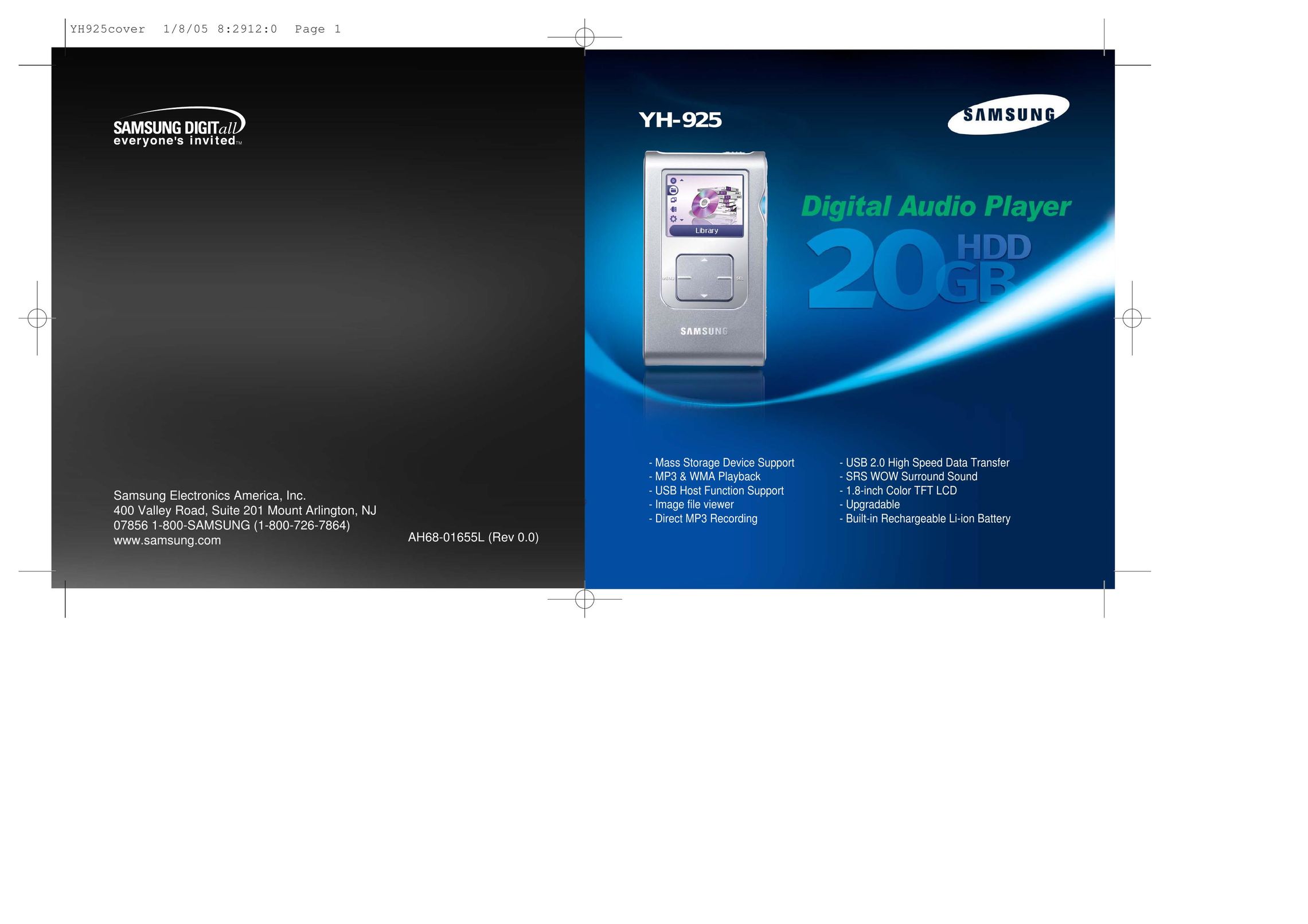 Samsung YH-925 MP3 Player User Manual