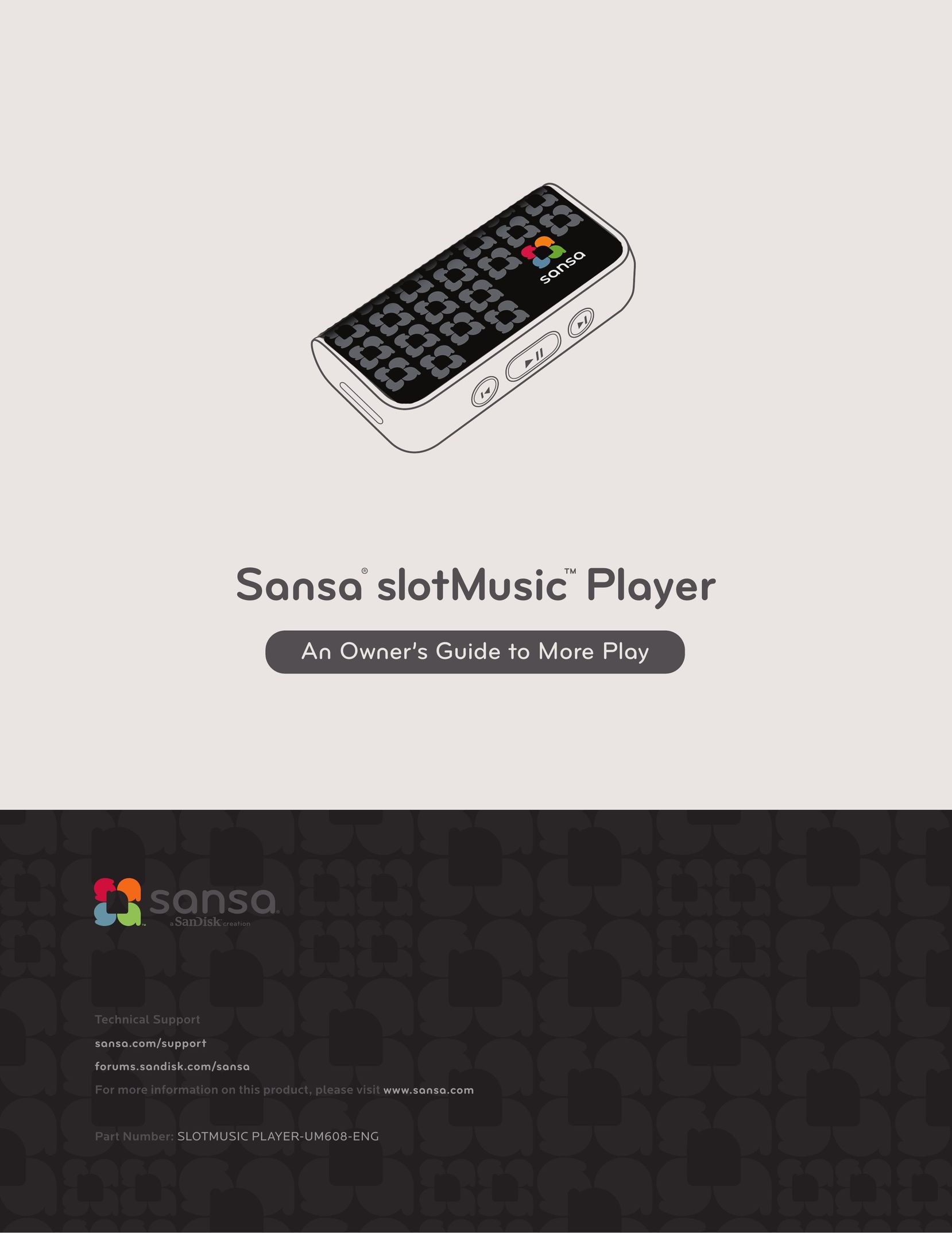 SanDisk SLOTMUSIC PLAYER-UM608-ENG MP3 Player User Manual