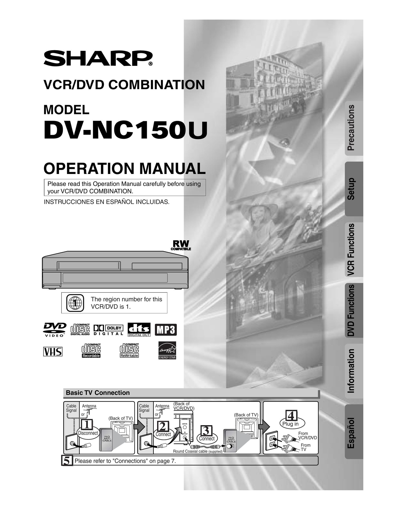 Sharp DV-NC150U MP3 Player User Manual