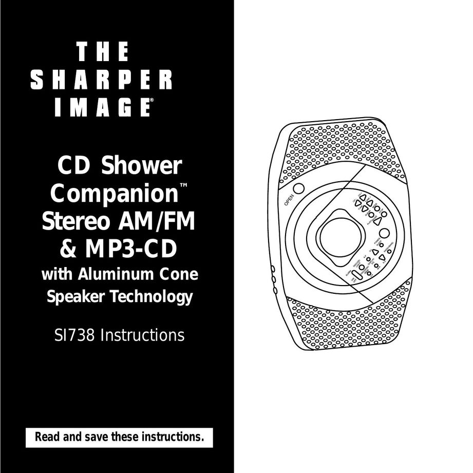 Sharper Image SI738 MP3 Player User Manual