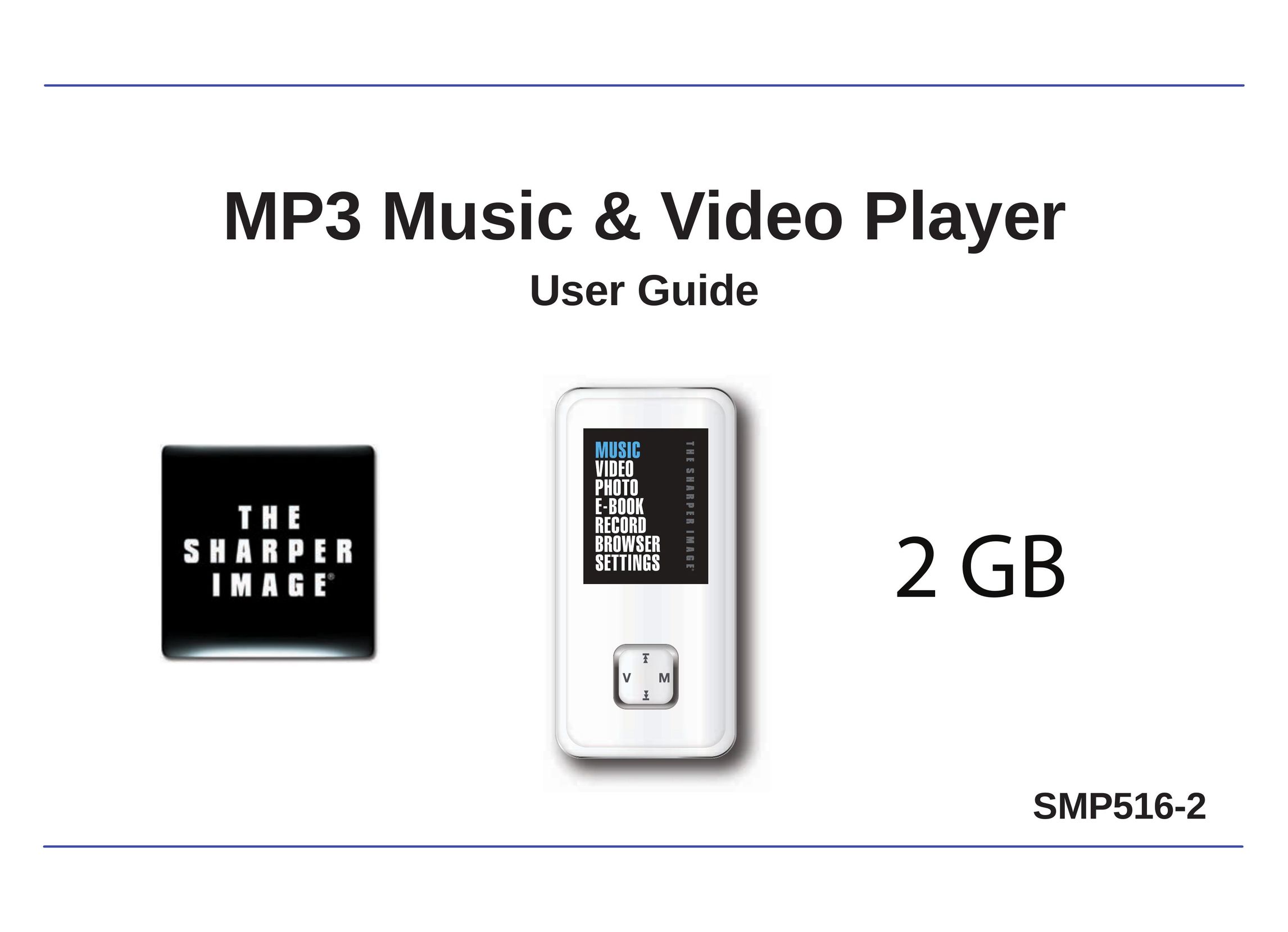 Sharper Image SMP516-2 MP3 Player User Manual