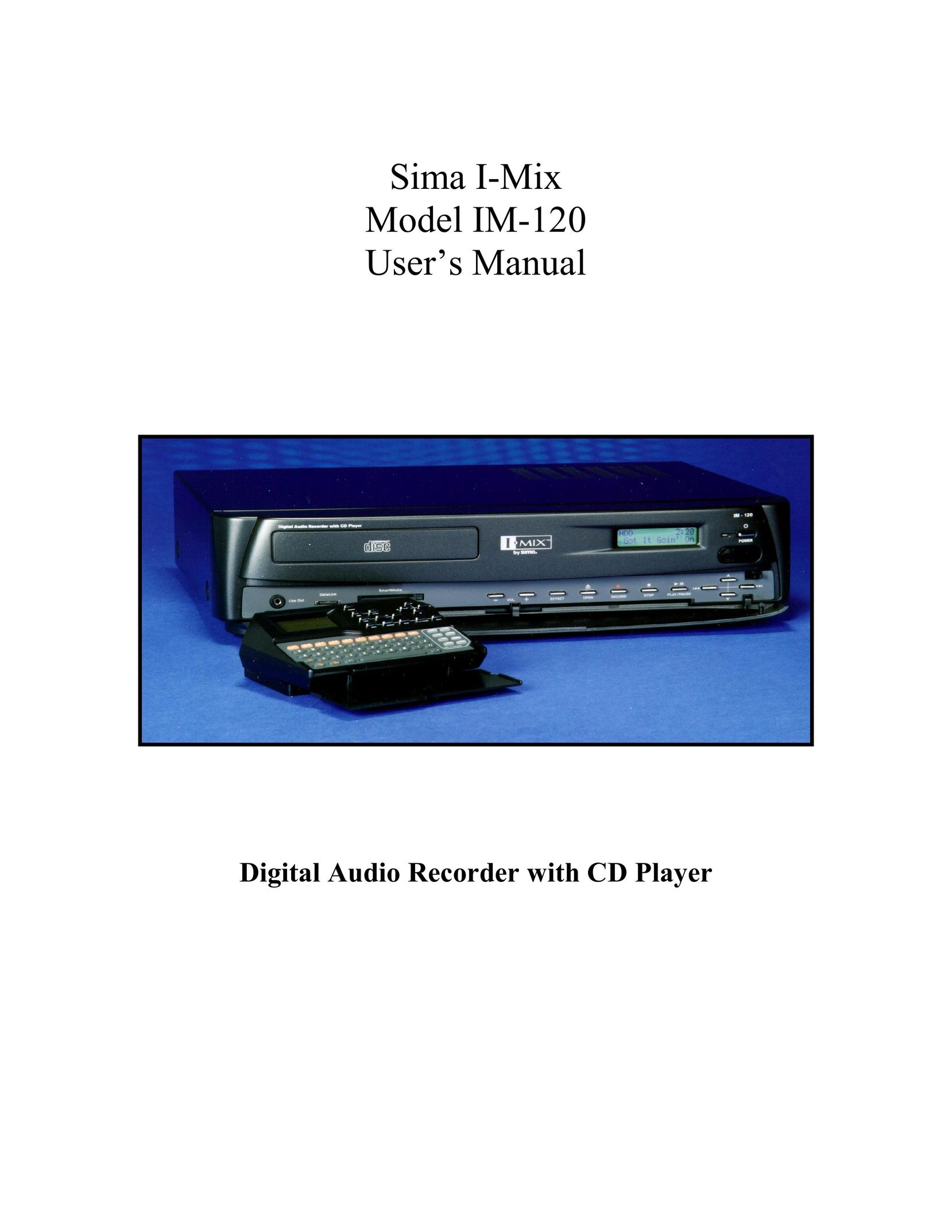 Sima Products 120 MP3 Player User Manual