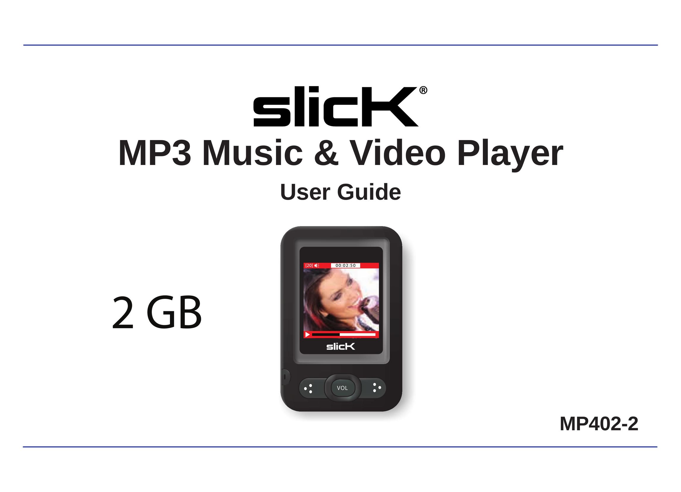 Slick MP402-2 MP3 Player User Manual