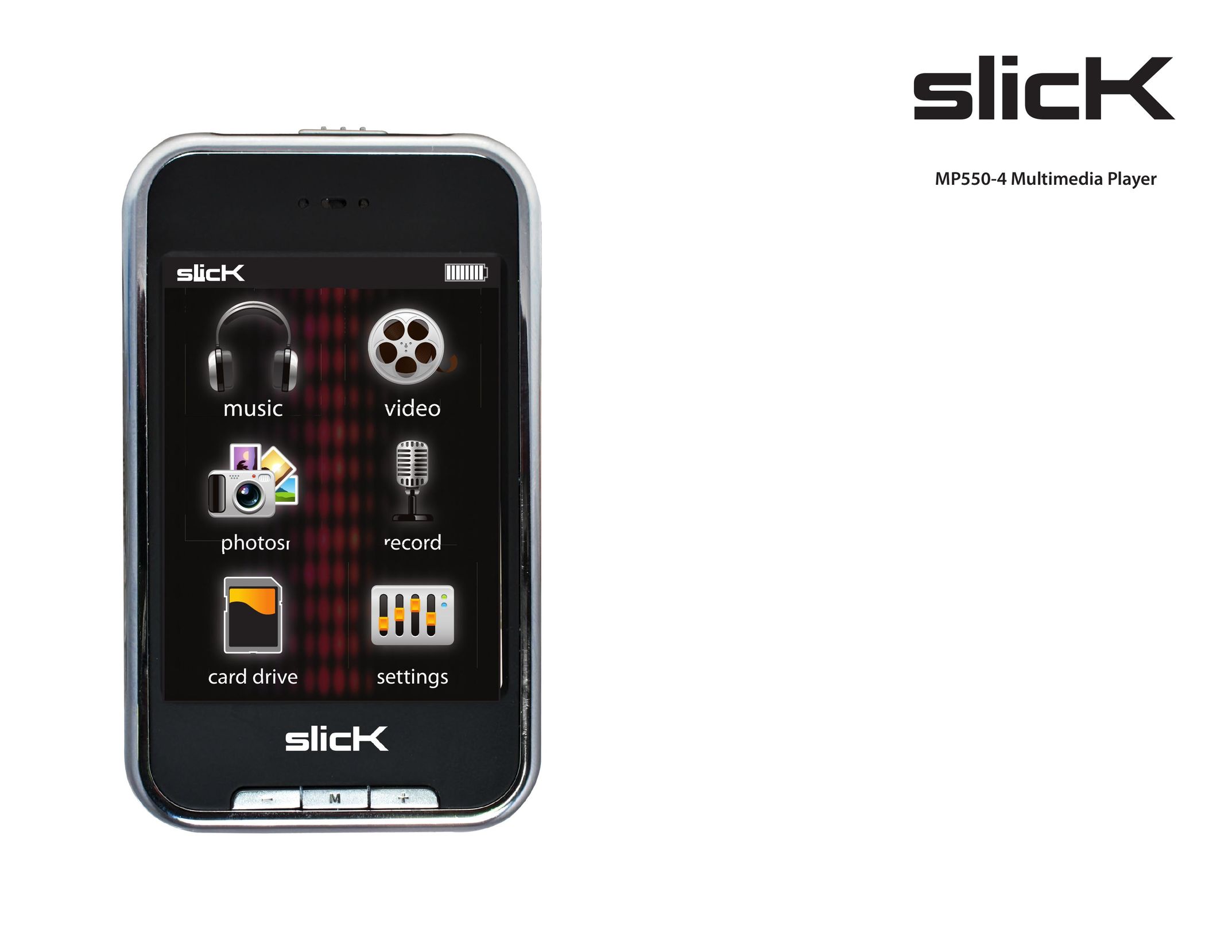 Slick MP550-4 MP3 Player User Manual